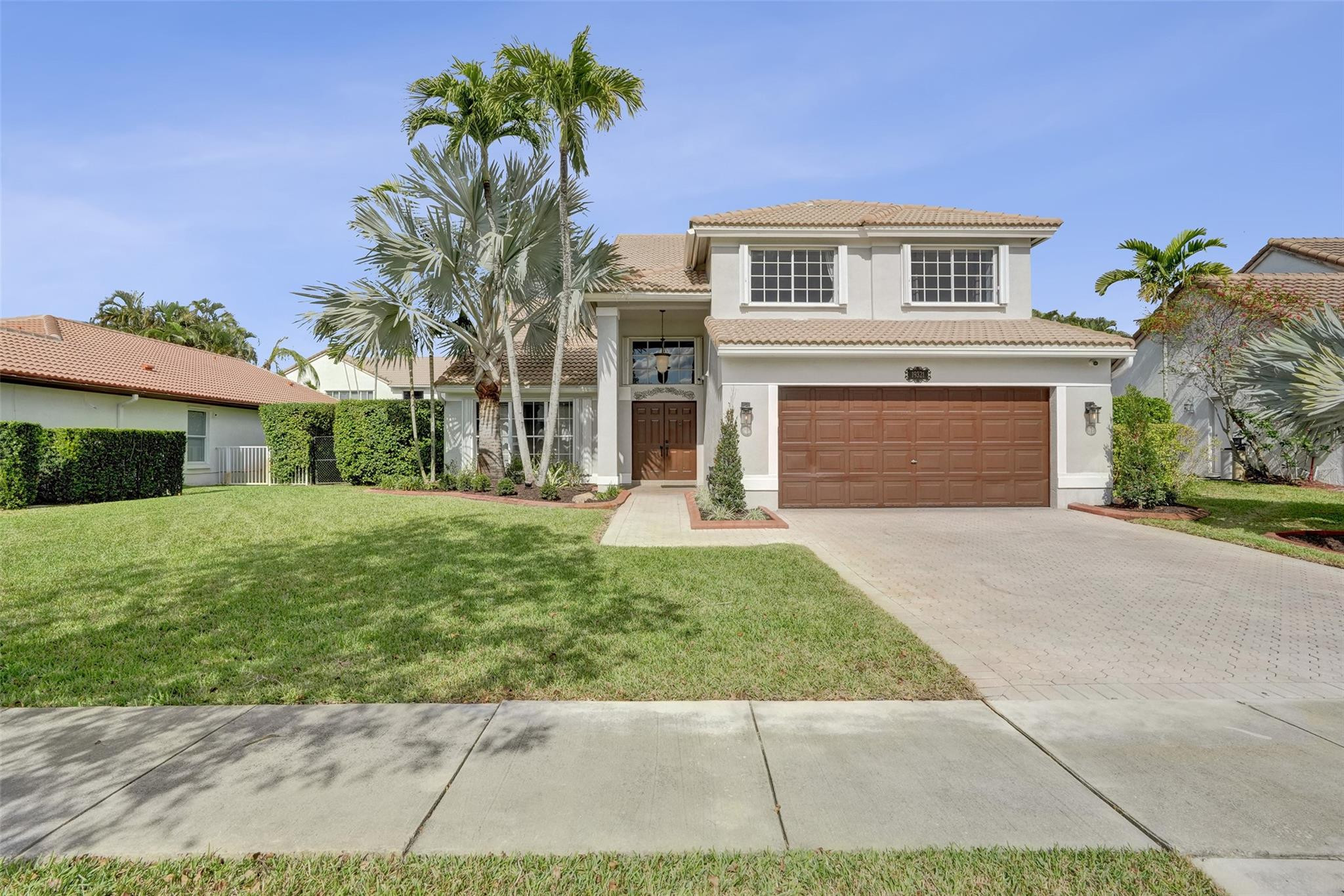 Fall in love with this beautifully updated 4 bed, 3 bath 2-story home in highly sought-after & gated Chapel Trail Estates. This light-filled home boasts a well-designed layout w/ sep. living, dining & family rooms. New eat-in kitchen w/ quartz counters, extended island w/ seating, stainless appl. & two-tone cabinetry. Porcelain wood-look tile on 1st floor w/ wood stairs & laminate flooring complete the 2nd floor. Enjoy your private, fenced backyard oasis w/ saltwater pool, covered paver patio, extra space for outdoor living and additional yard area. Other highlights include a sep. laundry room w/ Whirlpool W/D, accordion & panel shutters, gutters, new landscaping, epoxy-finished garage, 2006 barrel tile roof & 2015 Rheem A/C. An amazing turnkey opportunity offering resort-style living!