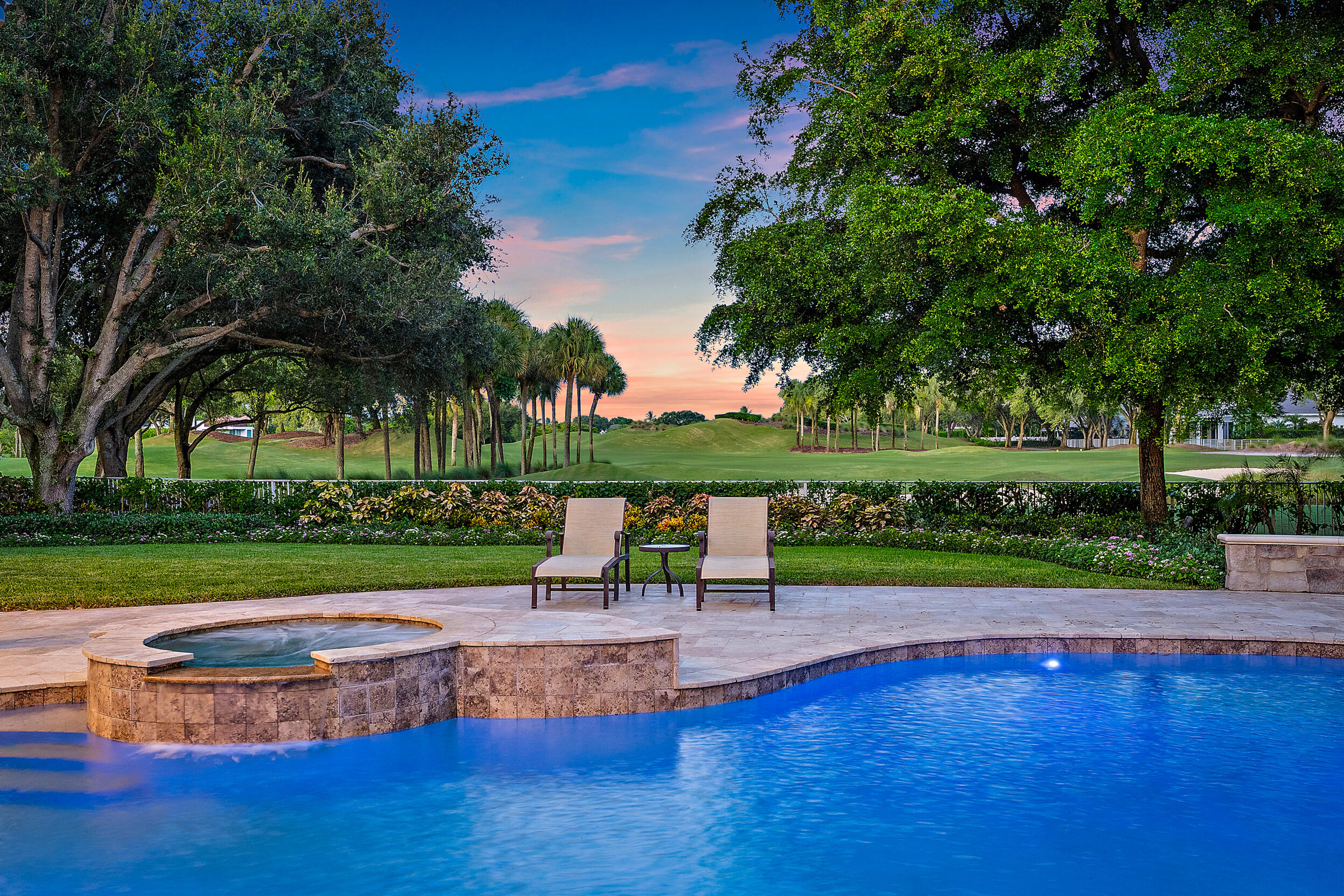 Rare opportunity to secure a golf course estate home in Admirals Cove—opportunities like this rarely come to market, especially in a highly desirable one-story layout. Positioned to capture amazing and peaceful golf course views, this home offers a light and bright feel throughout and is ready for immediate enjoyment. Recent updates include a new roof, fresh interior and exterior paint, and additional improvements that enhance both comfort and value. The oversized primary suite provides a spacious retreat, while the expansive backyard takes full advantage of the golf course setting with plenty of room for outdoor living and entertaining. There is also the flexibility to expand or further customize the property over time. Ideally located close to the gate and the club, this home offers both convenience and privacy within one of Jupiter's most sought-after communities. Admirals Cove is widely recognized as one of South Florida's premier private clubs, offering 45 holes of championship golf, a full-service marina with direct ocean access, multiple dining venues, an expansive fitness and wellness center, tennis and pickleball facilities, and a private boutique hotel for members and guests. With its combination of world-class amenities, security, and vibrant community, Admirals Cove continues to set the standard for luxury club living.