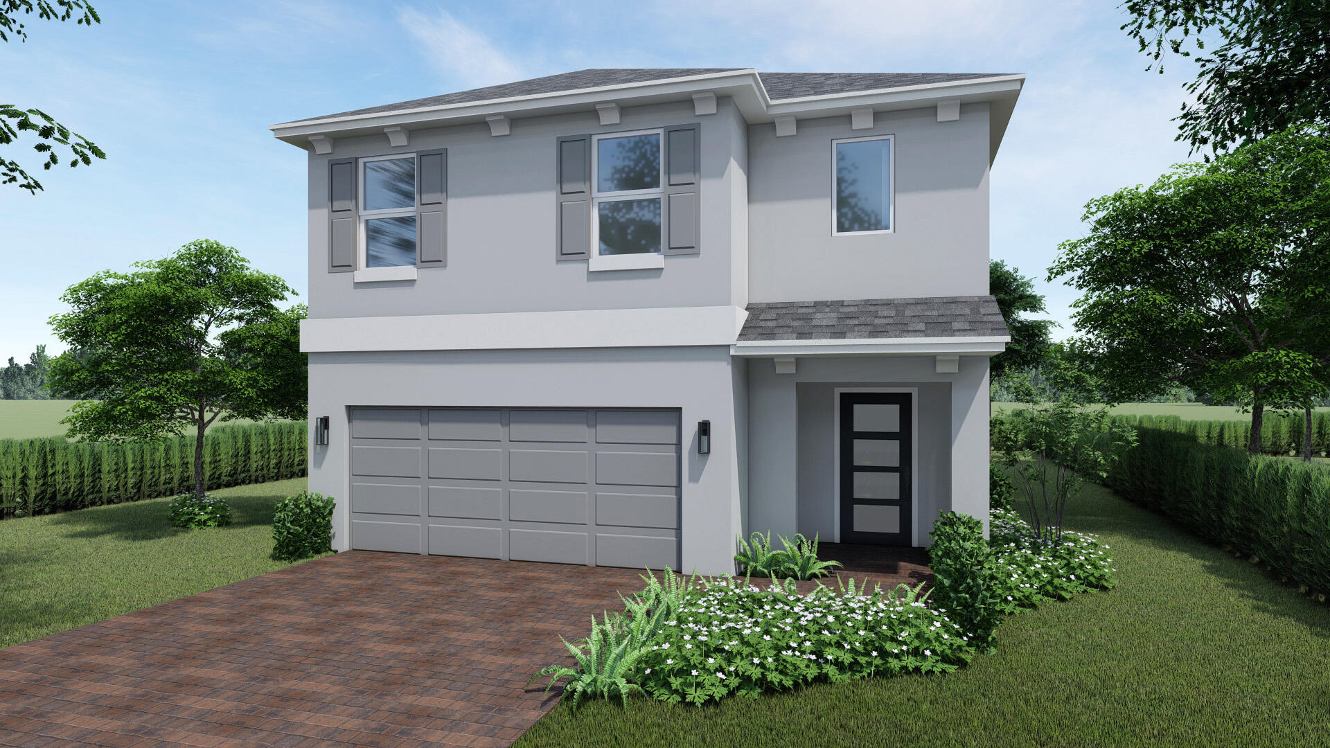 Brand-new Single-Family Home and Townhome Community in Greenacres! Total of 76 SFH and 154 townhomes in community. Open concept floorplans with spacious bedrooms and bathrooms, along with 2-car garage. Open kitchen area with quartz countertops, 36" cabinets, and a kitchen island that connects to the dining and living room. 24" by 24" tile throughout the 1st Floor. Home includes a covered patio and a backyard. With convenient access to I-95, the Florida Turnpike, shopping, dining, beautiful parks, and the beach, this location allows you to enjoy a vibrant and active lifestyle within Palm Beach County. BRAND NEW HOME! CALL FOR A TOUR AND MOVE IN SPECIALS. Restrictions may apply* Pictures, photographs, features, colors & sizes are approximate for illustrations purposes only and will vary from the homes as built. These are not of the actual home but are similar to the home being built.