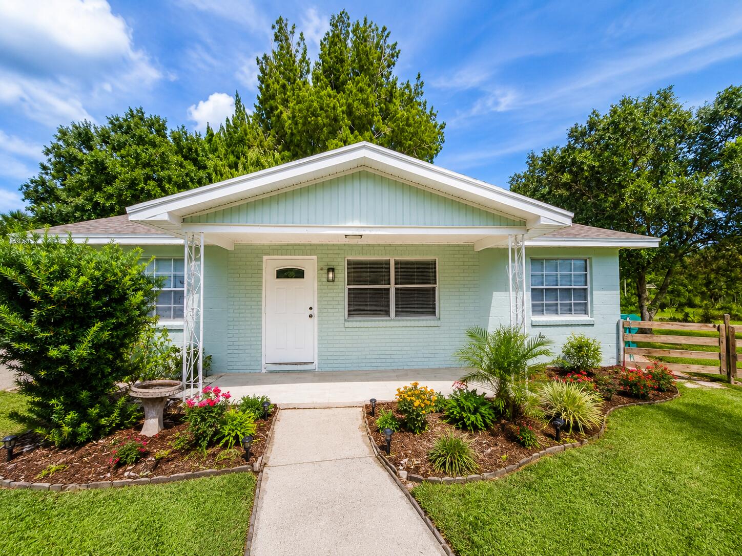 Fully renovated 3-bedroom, 2-bath CBS home situated on a spacious 0.60-acre corner lot on a quiet street with new homes around. The bright, move-in-ready interior features modern tile flooring, neutral finishes, updated kitchen with white shaker cabinets, quarts countertops, stainless steel appliances, and plenty of workspace. The oversized lot offers room for a pool, boat, recreational vehicles, gardening, or outdoor entertaining. The property also includes additional electrical and plumbing connections for an RV, providing extra flexibility for guests or recreational use. Conveniently located just minutes from the beach and approximately one block from the new Fort Pierce Westwood Academy. Enjoy the space, privacy, and freedom this beautifully updated property has to offer! NO HOA! 0.60 Acres, on quiet street with new homes around, a block away from the new Ft. Pierce Westwood Academy, Magnet School. CBS home with new roof 2025, new A/C 2025 and new water heater 2026. NO HOA!