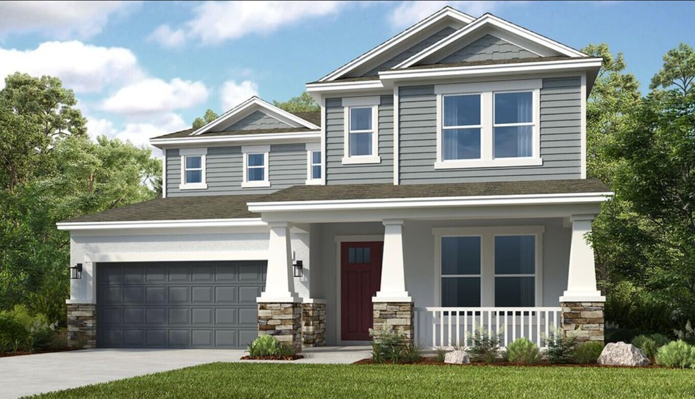 What's Special: No Rear Neighbors | South Facing Patio | Dedicated Study | Loft. New Construction - August Completion! Built by Taylor Morrison, America's Most Trusted Home Builder. Welcome to the Bermuda at 593 SE Ranch Oak Circle in Veranda Oaks! This thoughtfully designed floor plan features an inviting entry that leads into a bright and open main living area where the kitchen, dining space, and great room come together for easy everyday living. The well appointed kitchen sits at the heart of the home with a generous island that overlooks the gathering spaces, while the private primary suite offers a relaxing retreat with a spacious shower and walk in closet. Two secondary bedrooms are tucked away for comfort, and a dedicated study adds the perfect spot for work or hobbies.  A pocket sliding glass door opens to an extended covered lanai, creating an ideal place to enjoy the outdoors. A new home opportunity awaits at Veranda Oaks in Port St. Lucie. Conveniently located near the Martin County line with easy access to the Florida Turnpike, you're close to beaches, recreation, shopping, medical facilities, and Treasure Coast attractions. This gated 56 acre community features two lakes and an amenity center with a pool, cabana, dog park, playground, and covered seating. Additional Highlights Include: gourmet kitchen, tray ceiling package, pocket sliding glass door to extended covered lanai, impact glass windows, 8' interior doors throughout, study in place of flex room, pre-plumb for future laundry sink, outdoor kitchen rough in plumbing. Photos are for representative purposes only. MLS#B26002709