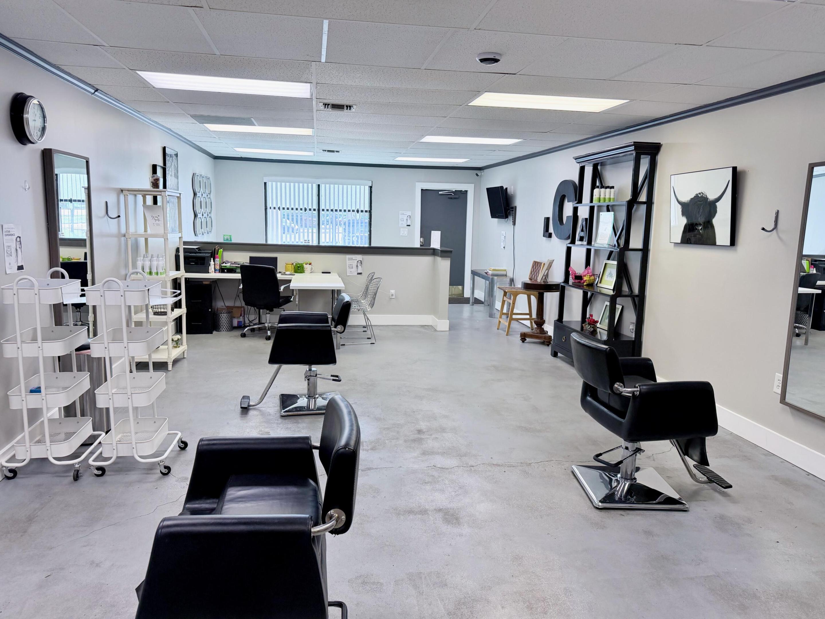 PRIME 800 SF first floor commercial space at 1897 Palm Beach Lakes Blvd, Suite 108, West Palm Beach, FL. Open concept perfect for office, salon, spa, or similar business. Customizable flooring & layout. Triple NNN: $21/SF base, $31.28/SF total w/CAM. Excellent I-95 access - on/off ramps next door. Abundant parking, high-traffic location. Existing furniture removable or for sale. Professional building in established district. Maximum visibility & exposure. Perfect for any business seeking prime West Palm location with unparalleled highway accessibility. Move-in ready, total move in cost $5,600.
