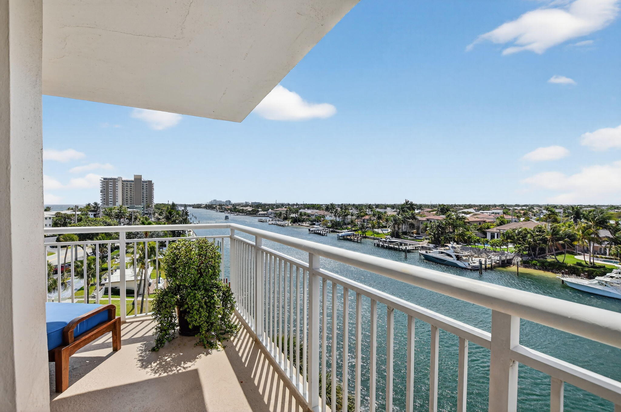 Experience coastal living at its finest in this stunning 2-bedroom, 2-bathroom intracoastal-front corner condo. Rarely available, this highly sought-after southern corner unit is filled with natural light and offers breathtaking panoramic views of both the intracoastal waterway and the sparkling ocean. Enjoy serene mornings and vibrant sunsets from your private balcony, where boats glide by and the horizon stretches endlessly. In unit Washer and Dryer! Amenities include Clubhouse, Gym, Pool, and Private Beach Access. Come take a tour today!