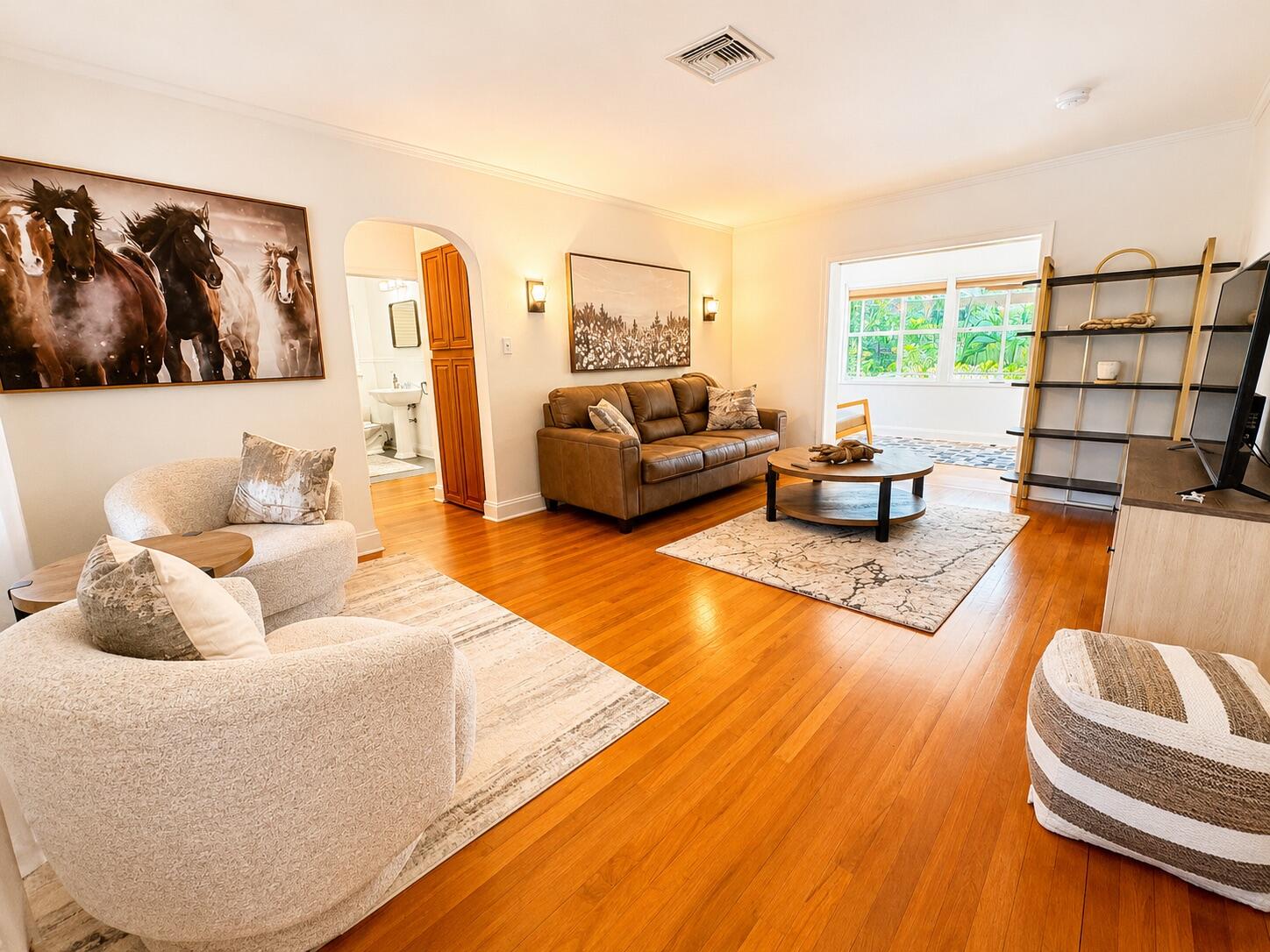 Welcome to this charming residence nestled in the highly sought-after Rio Vista neighborhood of Fort Lauderdale. This 2-bedroom plus den home offers a blend of timeless character and endless potential in one of the city's most prestigious communities. Step inside to find a light-filled layout with versatile living spaces perfect for both relaxing and entertaining. You have a family room upon entry and another living area just off the kitchen. The den provides flexibility as a home office, gym, or creative studio. Outside, a covered porch with beautiful Chicago brick pavers, with plenty of room to build a pool! Ideal location located just minutes from Las Olas, downtown Fort Lauderdale, and the beach.