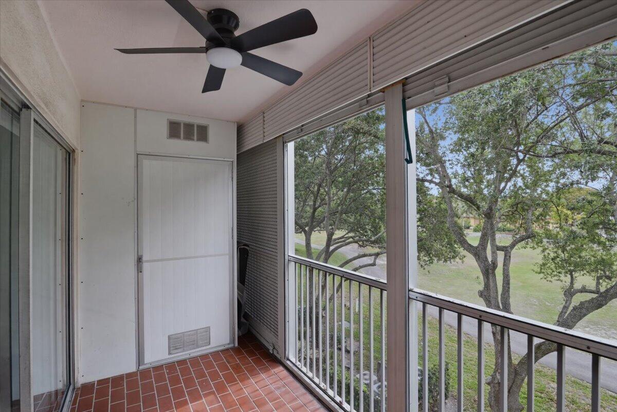 Spacious and beautifully maintained 2-bedroom, 2-bath condo in Buckingham at Century Village 55+, Pembroke Pines. This bright split floor plan features a remodeled interior with updated flooring and a fresh, newly painted feel throughout, along with newer appliances, and an in-unit washer and dryer. The large primary suite includes a walk-in closet and en-suite bath. Enjoy peaceful golf course views from the oversized enclosed balcony with additional storage. Located in an elevator building with 24-hour guard-gated security and resort-style amenities including clubhouse, pool, fitness center, tennis, golf, and community shuttle. Association covers cable, water, roof, and exterior insurance. One assigned parking space. Conveniently close to shopping, dining, and highways.