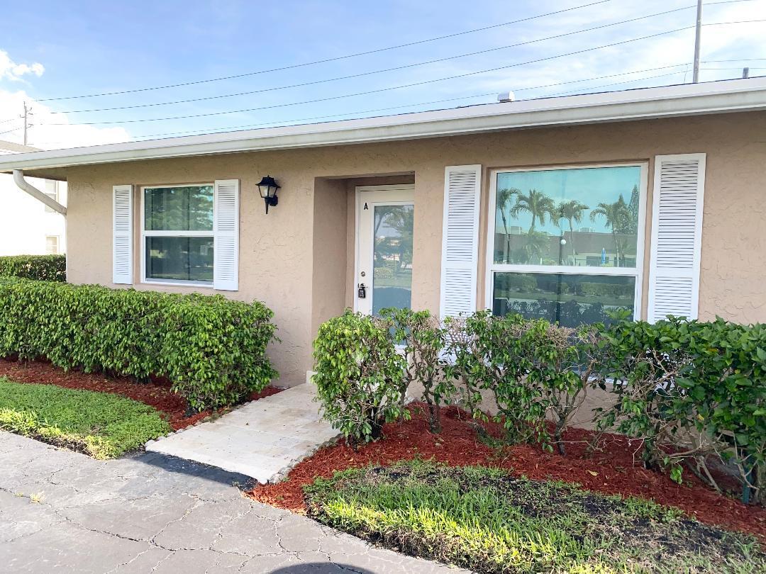 Public Remarks: PINES OF DELRAY: Annual Unfurnished Rental. Beautifully renovated 2/2 CORNER VILLA featuring all tile flooring including mostly 23.6" x 8" ceramic tile planks; all impact glass windows and impact back door; all textured ceilings and recessed light throughout. Enjoy the spacious eat-in kitchen adorned with white cabinetry, granite countertops, granite backsplash, a 9" deep stainless steel sink and like new washing machine & dryer. The open living and dining areas are enhanced by recessed lighting and stylish window treatments, creating an inviting atmosphere. The master bedroom boasts custom closets for optimal storage and is complemented by a en-suite bathroom plus a large dual sink vanity. With a brand-new Rheem AC system installed in 2023, comfort is assured year-round.  Your lease includes water, cable (including HBO), in-unit WIFI and usage of 2 clubhouses, 2 heated pools, pickleball-tennis-bocce courts-billiards and a newly expanded fitness room. Sorry but no smokers/vapers; no pets; no commercial vehicles. Appliances and equipment include: *Whirlpool Refrigerator: 18.2 cu. ft. Top-Freezer Refrigerator with icemaker and Accu-Chill System and Up-Front Temperature Control. *Maytag Peforma Series range: Smooth porcelain cooktop; 4 radiant heating elements; 4 cubic foot oven capacity. *Maytag Microwave: 1.5 cubic foot capacity; 1000 watt; 10 power levels; sensor controlled cooking; auto defrost.* Frigidaire Dishwasher: 5 level precision wash system; 14-place setting tub; "Ultra QuietPlus insulation for quiet operation.*GE stack washing machine/dryer : 8 cu. ft. Capacity Washer with Stainless Steel Basket and 5.9 cu. ft. Capacity Electric Dryer; 11 wash cycles; 6 wash / rinse temperatures; 1 wash / spin speed combination. *Rheem "Endeavor" Line AC condenser & handler: 3 years old 2 ton-14.3 Seer-24000 Btu/hr cooling; R-410-A.* Hotpoint Water Heater: 30 gallon capacity; dual 3800 watt heating elements.*Square-D by Schneider Electrical Electrical panel.*H20 International Inc Water Purification System Under kitchen sink filter; helps remove chlorine, odor, color and volatile organic compounds.