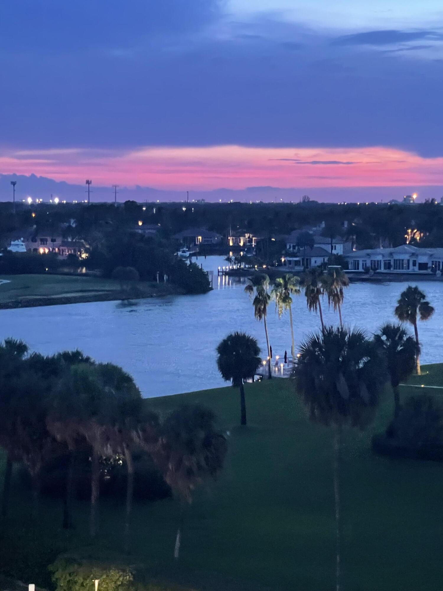 Welcome to this well-appointed 2/2 unit located in the Gemini in North Palm Beach. Intracoastal and golf course views await in this nicely remodeled 7th floor unit. Open plan featuring granite kitchen counters, wood cabinets and stainless steel appliances. Tile floors throughout, closet built ins, tankless water heater and more. Impact windows in the bedrooms and accordion shutters on the covered balcony. Relax and watch the sunset and the passing boats from the balcony. Incl deed and covered parking space. The Gemini has obtained its milestone inspection and has many amenities not usually found in this price point. Heated community pool, mens and womens exercise facilities and saunas, newly redone day dock, library, waterfront picnic area, dog walk park and more!