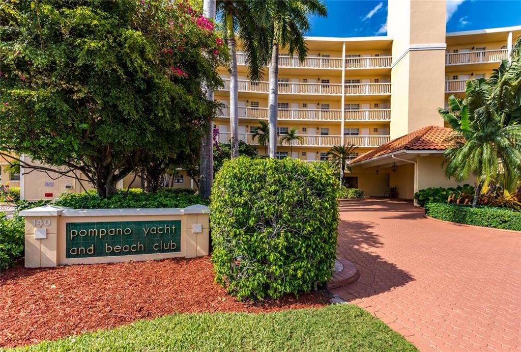 Absolutely stunning views of the Intracoastal waterways from every single area of this gorgeous unit which is turn key and ready for a new owner to enjoy this winter in sunny Florida! Kitchen has granite counters, open pass though bar leading to the dining area & family room which has hurricane impact patio door, spacious balcony and views of your 24 hour boat parade. Bedrooms are roomy & bright with plenty of storage, guest room has a walk-in, Murphy bed for those extra guests! Plantation shutters on all impact windows, newer A/C and water heater, laundry conveniently located on this floor. This boutique building is arguable the best kept in Pompano, from the moment you pull up outside  it's spectacular curb appeal, amazing pool area with multiple barbecues directly on the water.