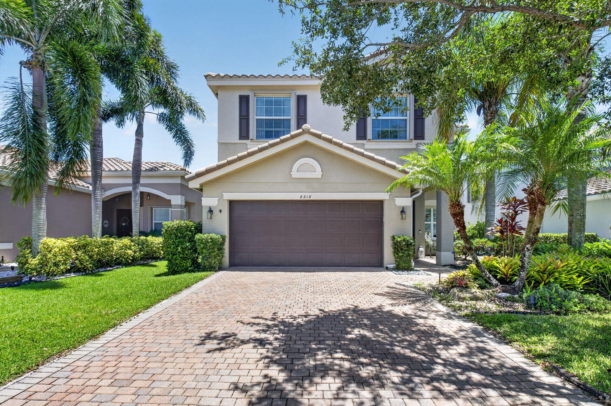 Move-in ready stunning Antigua model- 5 BEDS /4 full BATHS! A secluded tropical paradise with an enchanting backyard pool. This thoughtfully designed home includes a 1st-floor BEDRM & full bath ideal for guest/ home office. Step inside to discover a freshly painted interior & an expansive upstairs loft , perfect for a second living area or playroom & spacious Primary BR. Upgraded flooring throughout the entire second floor, absolutely NO carpet! The heart of the home boasts a spacious kitchen complete with new appliances. Custom window blinds throughout. A new A/C unit with UV light purification system, updated lighting throughout, new pool saltwater system. The enclosed patio features hurricane-rated screening & is surrounded by freshly updated lush landscaping creating a private oasis.  Step through the impact-rated French doors to your private outdoor sanctuary! With full hurricane protection, premium finishes, and meticulous care, this move-in-ready home is an absolute must-see!