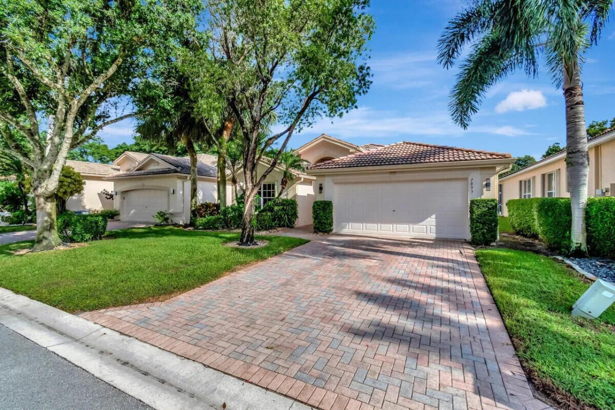 Beautiful 3BR/2BA single family home located in the desirable Valencia Lakes 55+ active adult community. This well maintained residence offers approx. 1,779 sq ft of living space with a bright, open floor plan. Features include ceramic tile flooring throughout, an open kitchen with breakfast area, screened patio overlooking a deep private lot, accordion storm shutters, and a 2 car attached garage with driveway parking. Quiet street with southwest exposure. Annual lease required. Rent includes landscaping, basic cable, internet, pest control, access to all community amenities, and monitored home security. First month's rent, last month's rent, and one month security deposit required prior to move in. HOA approval required; background and credit screening may apply. Pets permitted with owner