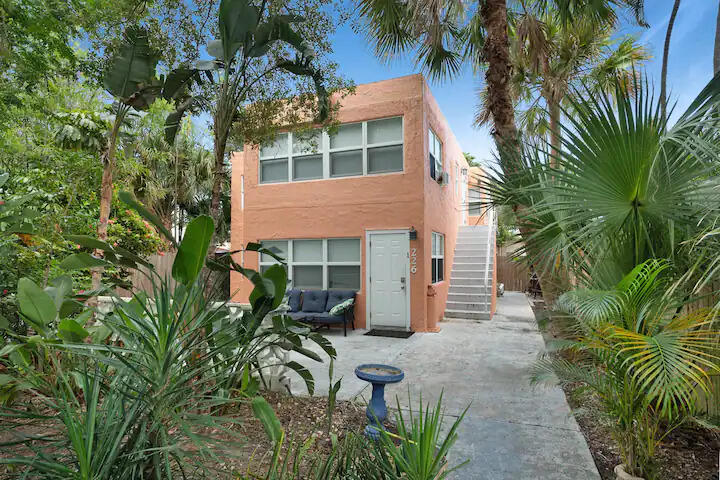 Located in one of Lake Worth Beach's most walkable and desirable areas, this turn-key quadplex offers an outstanding blend of location, lifestyle, and income. Just 1 mile from the beach and steps from Lake Avenue's shops and restaurants, the property includes four fully equipped 1-bed, 1-bath units with impact windows, tropical landscaping, and off-street parking for four vehicles. A spacious patio creates an inviting outdoor retreat, while established rental operations generate approximately $127,000 in annual gross revenue.