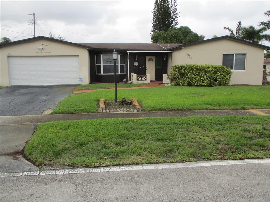 A spacious 3/2 pool home located on a large corner lot in a quiet neighborhood. This home has a 2-car garage, sunken living room, and a family room that leads out to a spacious patio which can serve as a great entertainment space. Upgrades are needed to make it your own, but don't wait too long because this property will not last. Schedule your showing today!  This property is being SOLD AS-IS with the Right to Inspect.                                  ***NO FURTHER SHOWINGS AT THIS TIME****