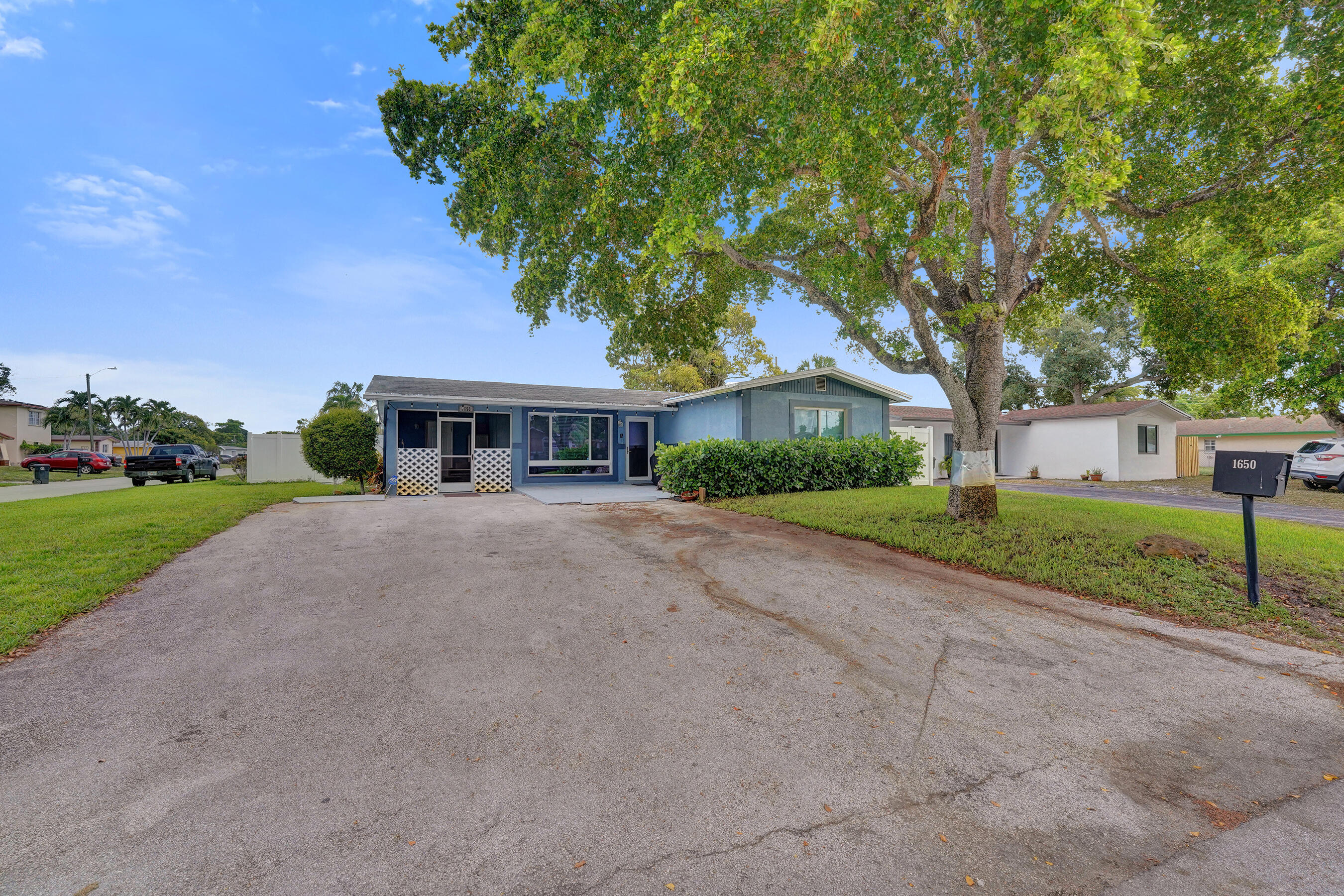 Welcome to this single-story residence in Golden Heights Homes, Fort Lauderdale, offering 1,792 square feet of comfortable living space. This four-bedroom, two-bathroom home provides practical floor plans suited for various needs and preferences. The thoughtfully designed layout delivers functional living areas across one convenient level. Located in the established Golden Heights Homes community, this property offers straightforward residential appeal with solid construction and accessible living quarters. The corner lot allows for expansion of the grounds or the house, let your imagination flow!