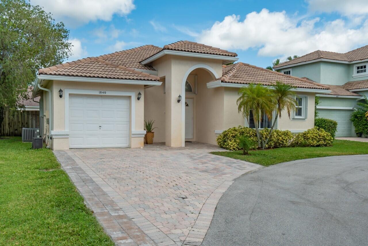 **Short term Rental***Located in one of the most desirable Wellington family neighborhood, this special home has all the bells and whistles! Only a few minutes away from all horse venues, you will love this home! Single story open plan, with fantastic eat in kitchen - quartz counters, smudge-less stainless appliances. Freshly painted, wood style flooring throughout. Plenty of sidewalk paths in and around the community. Full hurricane window accordion shutter protection. Fantastic opportunity to see what Wellington has to offer! Schedule online.