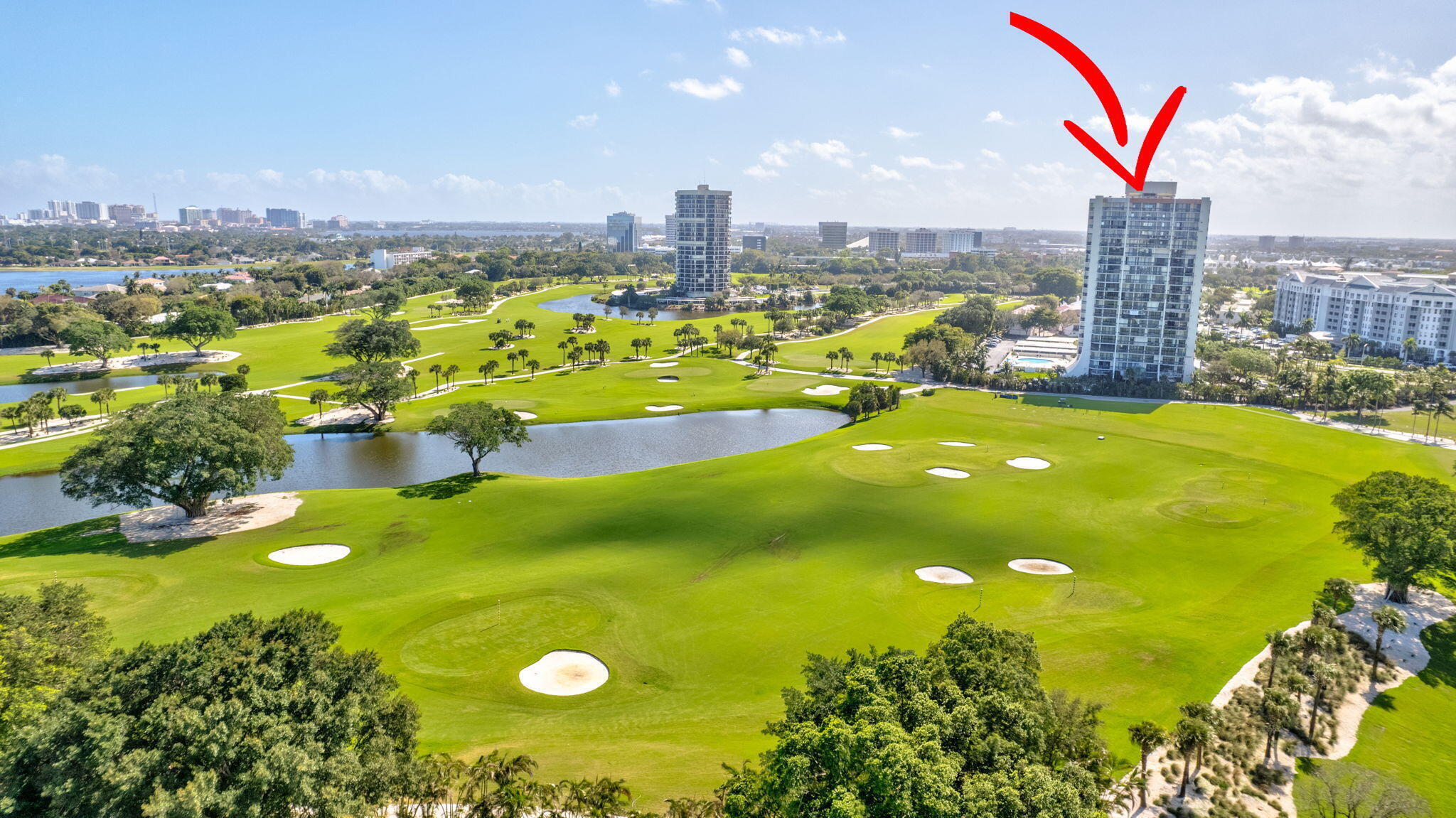 Beautiful 2/2 with direct view golf in a private upscale golf course with no membership mandatory, in a gated community with guard 24/H. Renovated kitchen, white tiles all unit, no popcorn, all rooms are on the balcony. Building has a heated pool, barbecue area, gym, community room with kitchen, bike storage. Enjoy your walk to the public hotel Belgrove with 3 restaurants, pools and spa. Membership available. close to everything. walk to the mall, 10 minutes to the  downtown, restaurants,  beaches and 12 minutes to the airport PBI, easy access to I 95, Welcome community. Can be rent right away after closing. All age, no restriction. Welcome to everyone. Motivated seller.