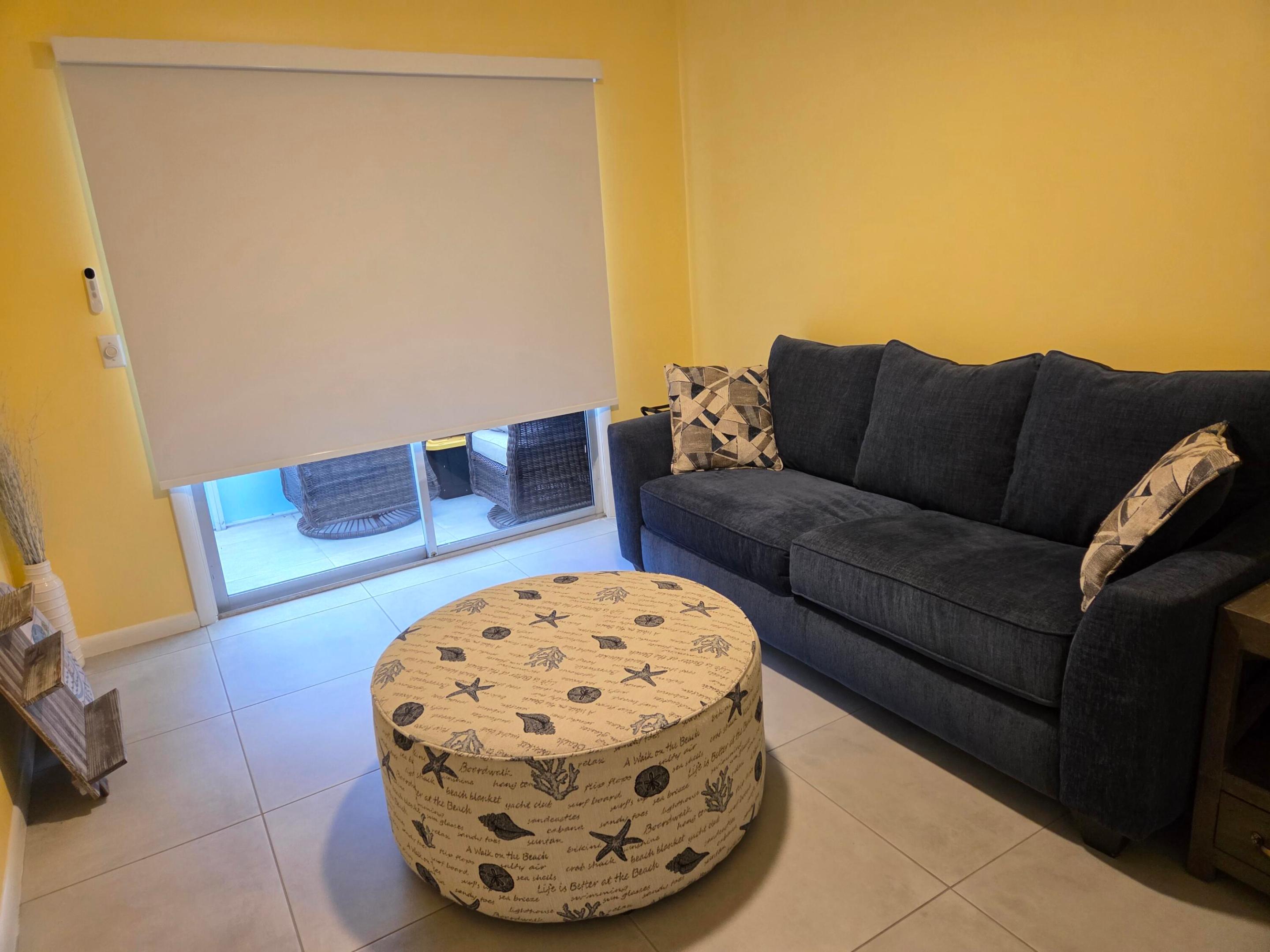 This stunning meticulously maintained FIRST FLOOR CORNER unit offers an abundance of natural light, thanks to its additional windows on both sides. Property is sold fully furnished and turnkey, ready for immediate use. NEW AC, NEW ELECTRICAL PANEL, NEWER HOT WATER TANK, NEW ROOF! Perfectly located Across from the East Gate entry, for easy entry and exit access. This unit also has its very own private patio, for more outdoor entertainment. This building allows IMMEIDATE LEASING, NEW Perfect for investors!!! 55+ community with incredible amenities and centrally located near restaurants, highway, shopping and so much more. Easy to see!