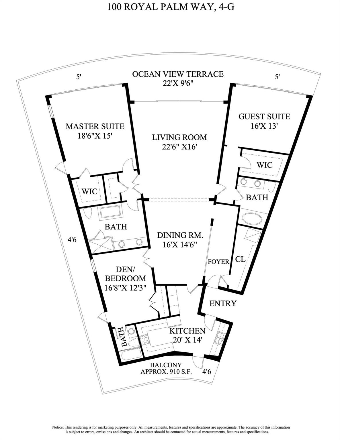 ONE ROYAL PALM WAY COND DECL IN - Residential