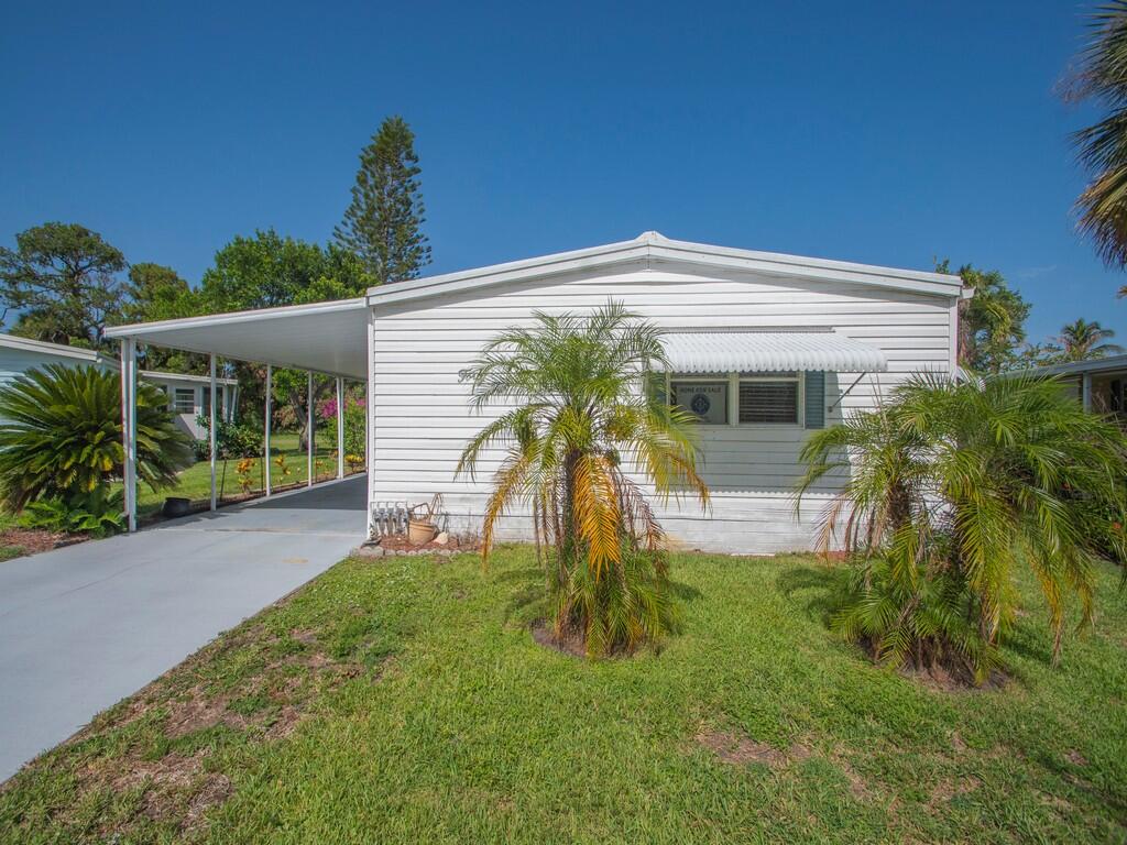 Wellmaintained home in a desirable 55+ community of Pinelake Village Jensen Beach offering bright living spaces and   an updated kitchen. This property features a functional layout, ample storage, and a moveinready interior. Conveniently located near beaches, shopping, dining, and local amenities. A solid opportunity for buyers seeking value, location, and lowmaintenance Florida living. Lot rent is only $915 per month and includes cable, trash removal, recycling and all the amenities of the clubhouse.