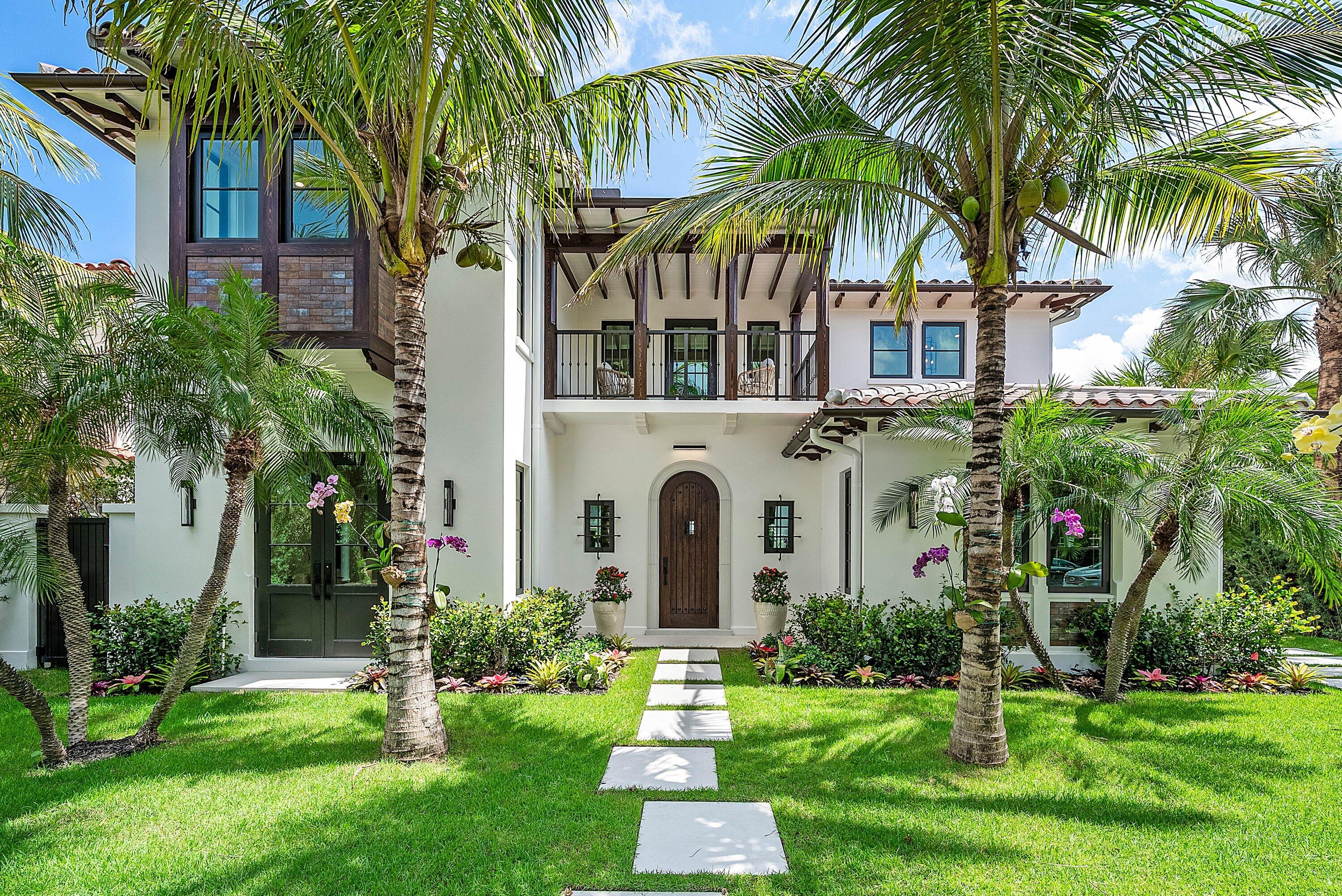 Superb location. 230 Pershing Way is built beautifully to complement the charm of the historical El Cid community in West Palm Beach, foot steps away from the intracoastal, walking distance to downtown West Palm Beach, and a six minute drive to the icon island of Palm Beach. To be completed in April 2026. This custom new-build offers 5 bedrooms, 6 baths, approx. 3,622 SF, plus a detached garage with an upstairs carriage house/guest suite (ideal 5th-room flex: office, gym, studio, or private guest retreat). Enjoy true Florida resort living with a pool + spa on an approx. 7,405 SF lot, wrapped in lush, layered tropical landscaping and a private courtyard-style outdoor setting. 

The exterior makes a striking first impression with crisp white stucco, a classic barrel-tile roof, and rich