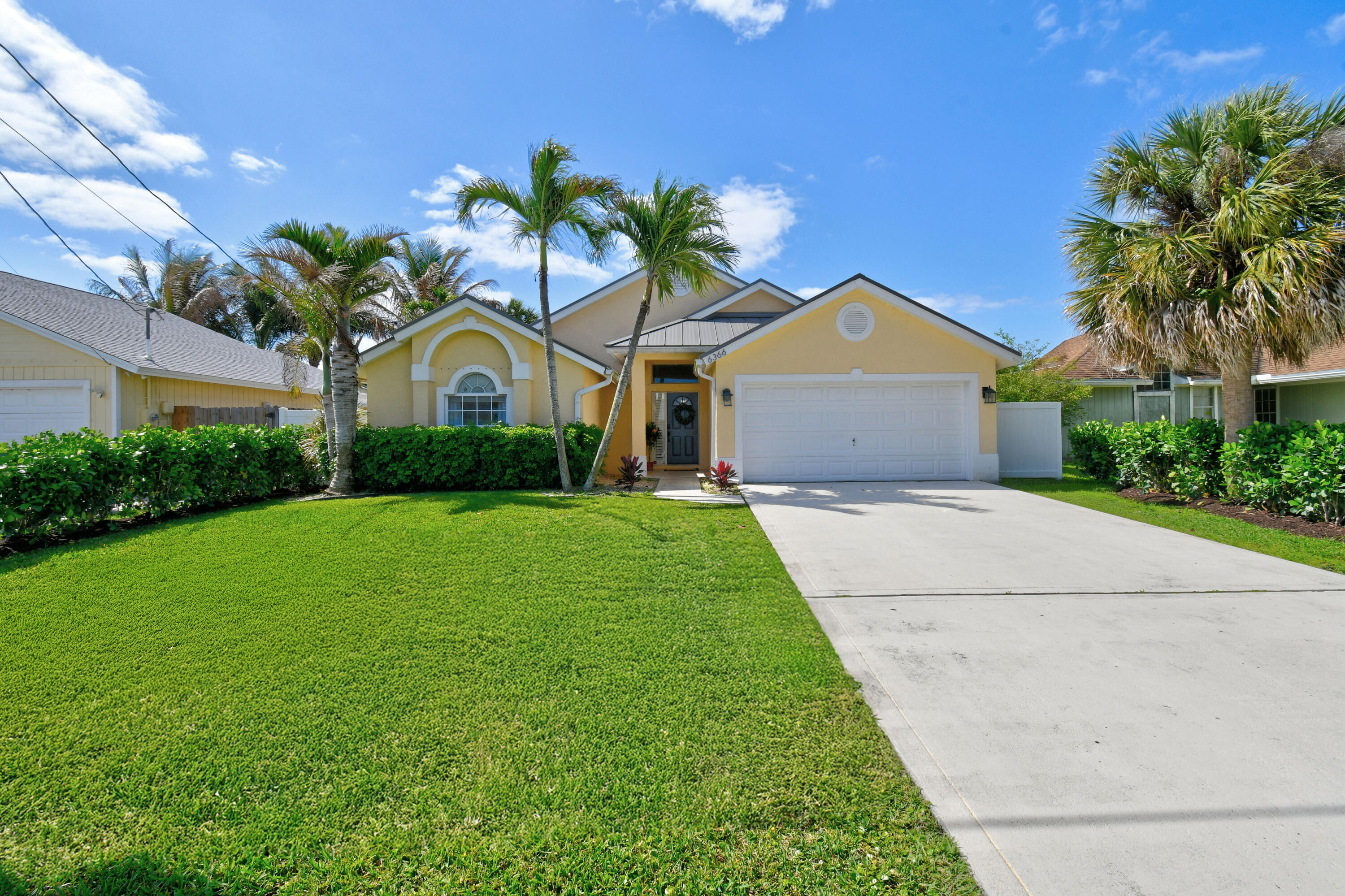 Welcome to the beautifully updated 3 bedroom, 2 bathroom home with a 2 car garage, located in the highly desirable Heights of Jupiter where there is no HOA within the sought after Jupiter school district. As you enter you will be welcomed by high ceilings and a desirable split floor plan that will offer privacy for your guests. You will enjoy a very large kitchen that is light and bright with a dedicated pantry and granite countertops. Both bathrooms have been thoughtfully refreshed as well. This home has an additional living space in a covered outdoor patio that is great for entertaining. You will enjoy peace of mind with a brand new 2026 METAL ROOF. The Heights community is close to Alton Shops and Restaurants. Abacoa, Golf, and the Beach.  Schedule an appointment today. Some light fixtures to be replaced by the seller.