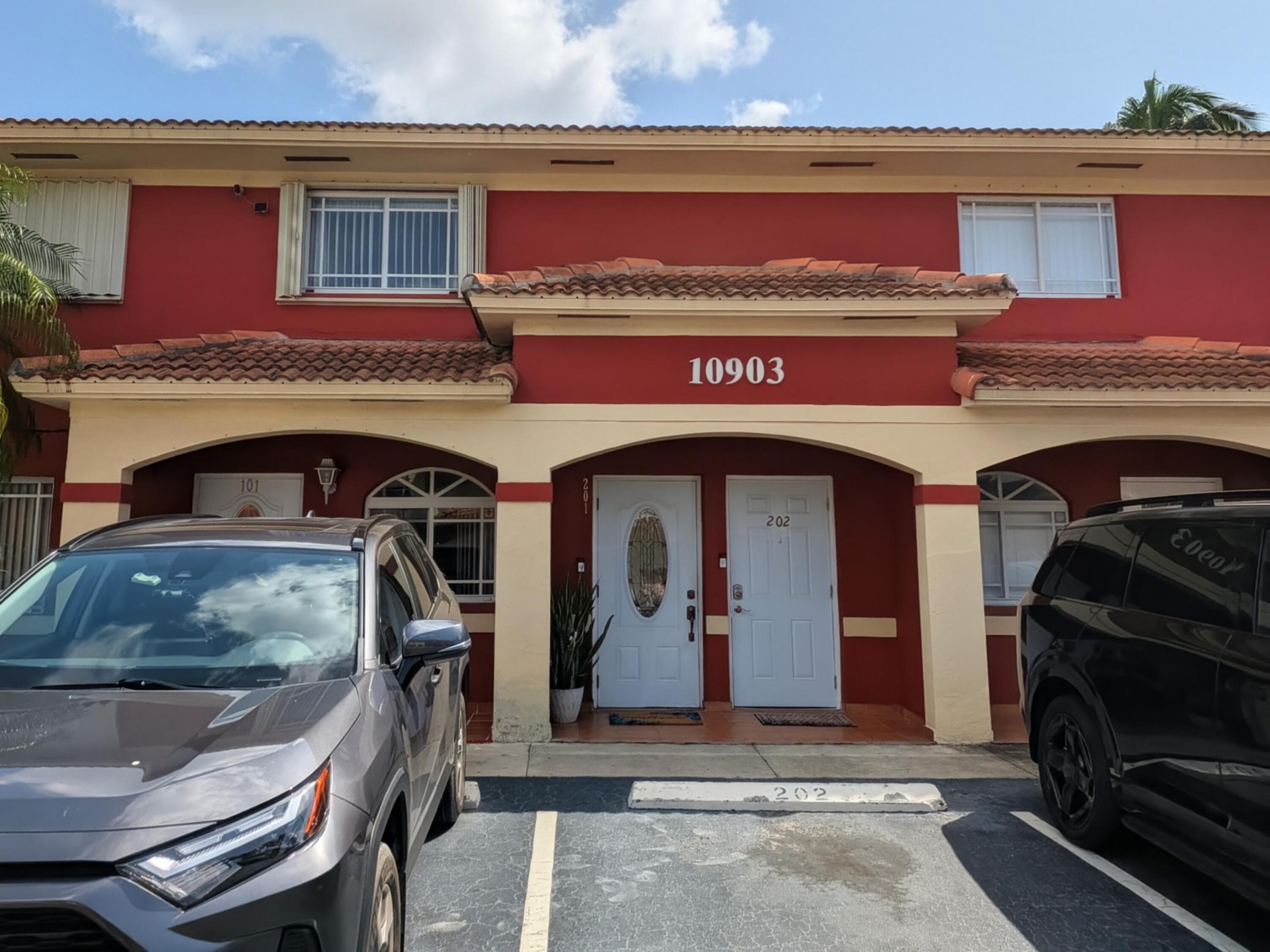 Updated Condo! 2nd Floor! 3 Bedrooms 2 Bathrooms! 2 Assigned Parking Spaces! Almost 1200 SF of Living Space (1190)! Ceramic Barrel Tile Roof! AC (2024)! Water Heater (2023)! Open Floorplan! Vaulted Ceilings! Large Kitchen w/ Breakfast Bar! Energy Efficient Stainless-Steel Appliances! Solid Wood Cabinets! Large Master Bedroom w/ Walk-in Closet! Master Bath w/ Tiled Walk-in Shower! Guest Bath w/ Tiled Walk-in Shower! 5 ¼ Inch Baseboards! Porcelain Tile Flooring Throughout (except Master Bedroom)! Low HOA ($207 per month)! NO CDD/Community Fees! Laundry Inside! Large Patio (>150SF)! 2 Hurricane Impact French Doors! Covered Lanai! Window Treatments/Blinds! Accordian Hurricane Shutters! Amazing Location! Ceiling Fans & LED Lighting!