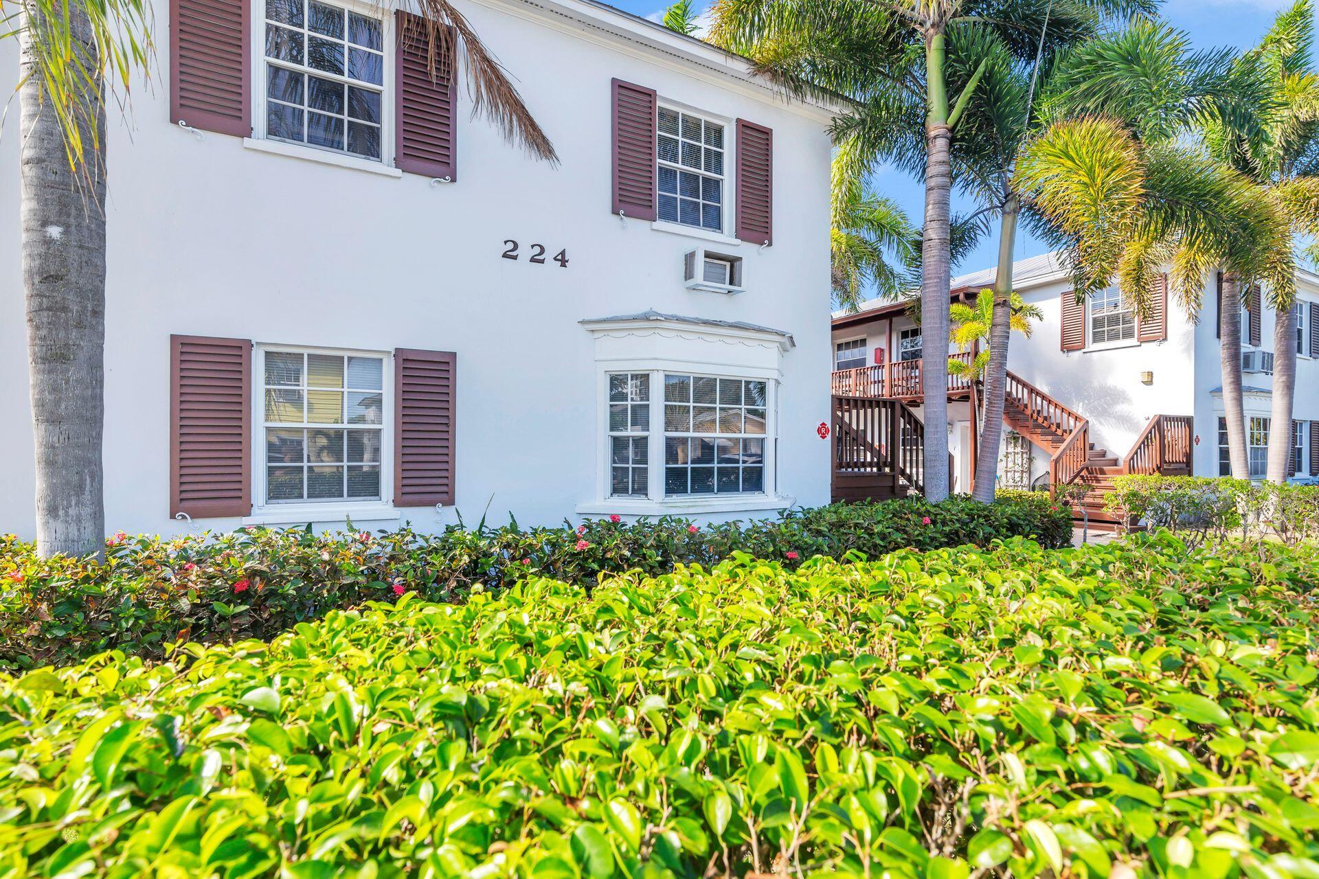 Often referred to as the ''Melrose Place'' of West Palm Beach, this immaculate income producing property is one of Historic West Palm Beach's most beloved boutique apartment buildings. Separately parceled and individually metered, each of the two buildings consists of (4) duplicate 1 bedroom units, each boasting a thoughtful floor plan, updated kitchens, large walk-in closet and an abundance of natural light. Bougainvillea adorned community courtyard, shared laundry and a hand selected roster of long term tenants make this investment property turnkey and ready to go. One block from the Intracoastal Waterway, walking distance to West Palm's best dining and shopping and moments from Palm Beach International airport. 224 & 230 Conniston Road are two separate listings, each 4plex is available for purchase and the (2) buildings will ONLY be sold together.
