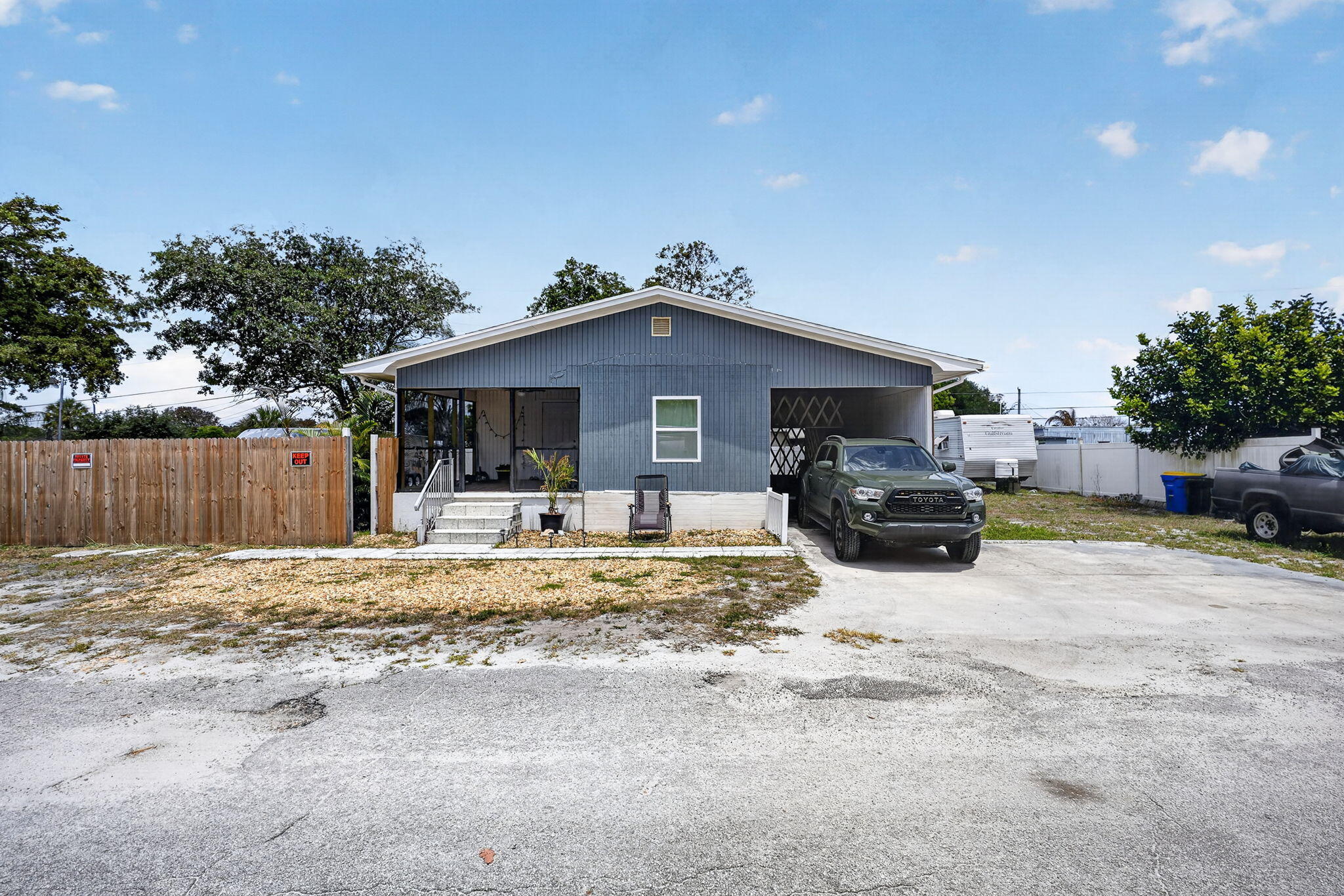 Unique Investment Opportunity. Unlock the potential of this versatile income-producing featuring a well maintained and remodeled manufactured home, on Double Lot, Concrete Block underground Bunker. No HOA's. Any owners of a side by side, RV's, motorbikes, race cars, monster trucks, or any off road vehicles park here! A rare and standout feature is the on-site bunker, adding value for storage, security, or unique conversion possibilities equipped with running water and electricity.