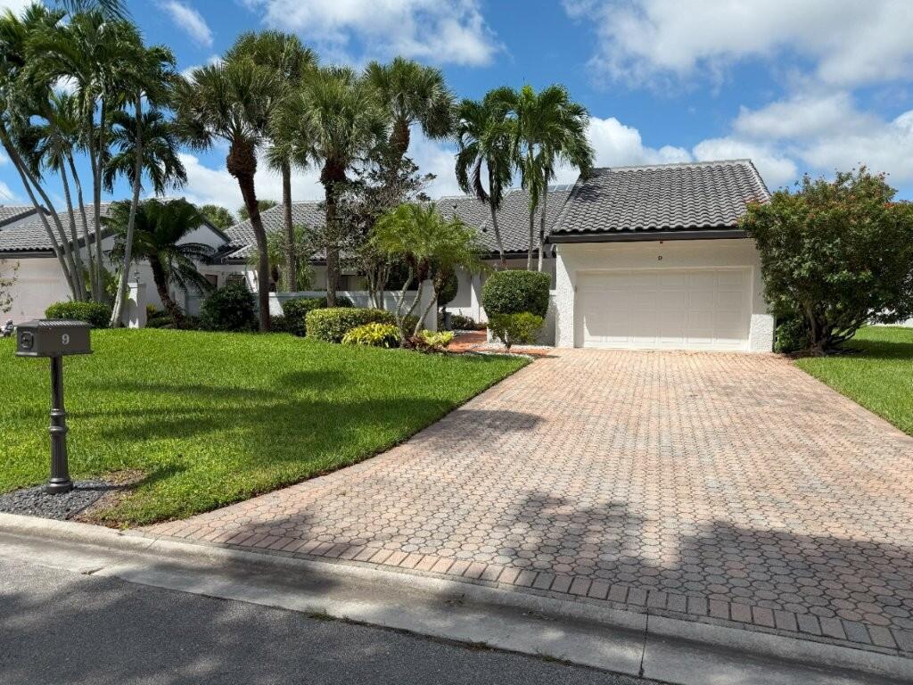 Welcome to this spacious 3-bedroom, 2-bathroom villa located in Windsor at Hunters Offering 2,645 square feet of finished living space on a single story, this residence provides comfortable open-concept living with excellent flow for everyday enjoyment. The attached 1.5-car garage offers convenient vehicle storage and direct access to the home. This villa-style property combines practical design with ample square footage, making it an excellent choice for those seeking room to spread out without the complexity of multiple floors. This home awaits your personal touch and customization. Schedule your showing today to experience this well-proportioned Boynton Beach residence. A flexible third bedroom or den offers space for a home office or guest suite, while the spacious primary suite boasts serene golf views, cathedral ceilings, and generous walk-in closets. Located within the prestigious, gated Hunters Run community, residents enjoy access to world-class amenities including championship golf courses, tennis & pickleball courts, resort-style pool, fitness center, spa, clubhouse, and multiple dining venues—delivering a true country club lifestyle. This is a rare opportunity to own one of the larger villas in Windsor with unmatched views, privacy, and access to premier amenities in one of Boynton Beach's most desirable communities. Dues noted include $805.98/mth to Hunters Run CC + $4,301 Windsor dues (broken down monthly). There is also a required membership initiation fee of $150,000, $1,000 capital contribution & $2,500 + annual charges for social, racquest sports, and/or golf membership. Property has visible structural issues which buyer will have to assume.