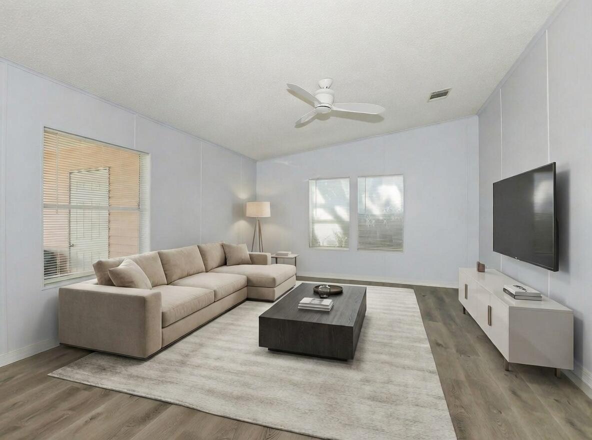 LAND OWNED!  HOA Only $338/Mo includes Sewer/Trash/Cable/Internet & Amenities! *Rare Location* Walk to The Clubhouse One of best sections of Savanna Club on a Cul-De-Sac!  Light & Bright! 2bed/2Bath Has a Multi Car Driveway+ Double Carport & Screen-enclosed Custom Tiled Lanai & Storage Shed Attached. 2023 Brand New Roof. Newly Installed LV Waterproof Flooring, Large Master BR W/ Walk-In Closet, Kitchen With Refinished & Newly Painted Cabinets,New SS Appliances + Inside Washer/Dryer Laundry. Screened-In Patio To Sip Your Morning Latte Enjoying The Breeze Or Dine Al Fresco In The Evening! Steps From The Fairways Clubhouse Pool And Fitness Center! GET ACCESS TO A 55+ RESORT STYLE COMMUNITY WITH 3 LARGE COMMUNITY HEATED POOLS,CLUBHOUSES,RECREATIONAL FITNESS CENTERS,BILLIARDS ROOM,RESTAURANTS.
