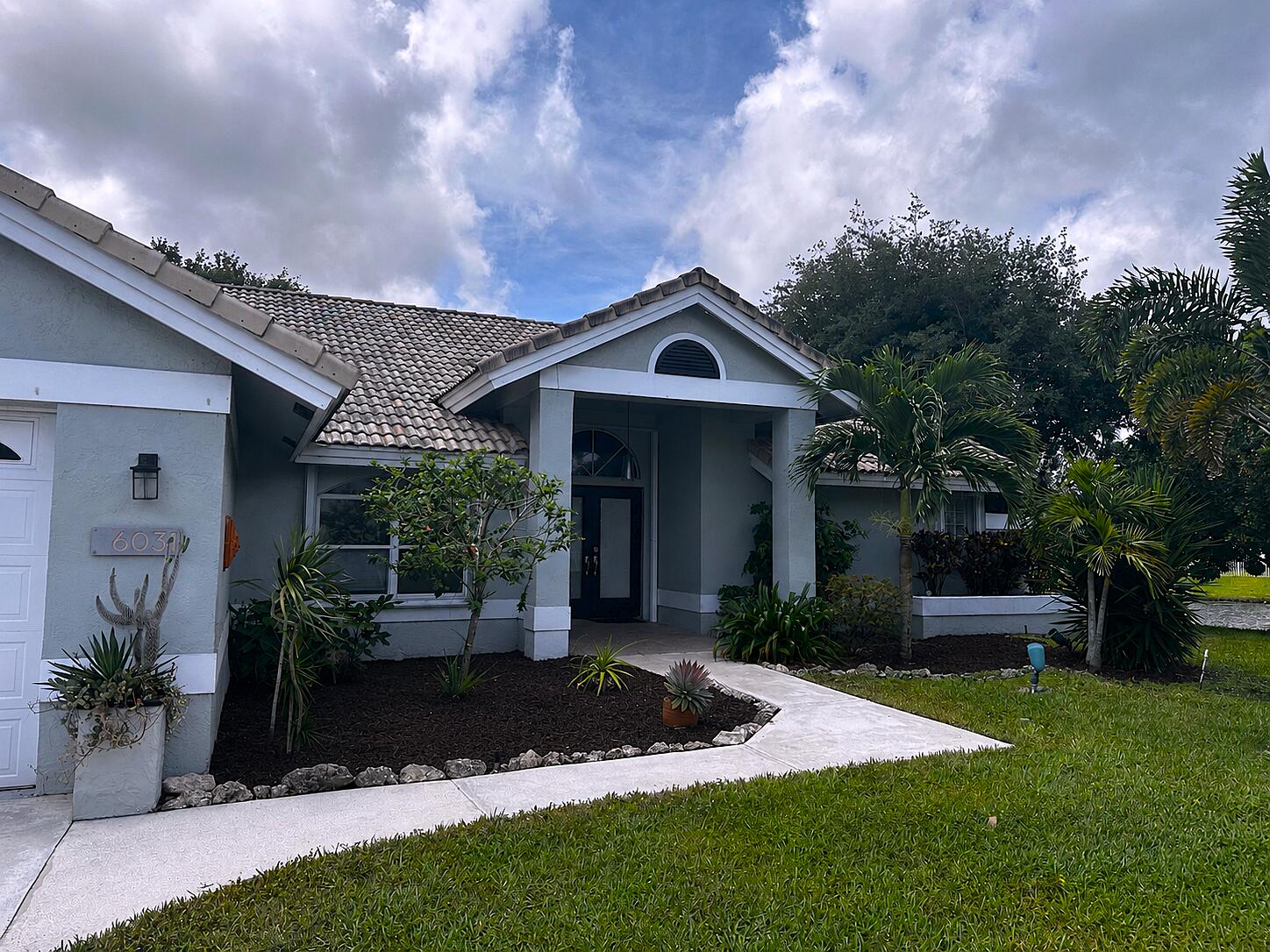 OWNER WANTS THIS SOLD! PRICE ADJUSTMENT! SELLER IS OPEN TO TERMS. This single-story pool home in Winston Trails, offers 2,324 square feet of comfortable living space. This three-bedroom, two-bathroom home features a two-car garage and sits on an oversized waterfront lot, providing a unique outdoor lifestyle opportunity. The open floor plan maximizes the usable space throughout and could be a four bedroom with some minor adjustments. This property is all about its location as it is on a cul-de-sac, an oversized lot, and expansive lake views making this property an excellent choice for those seeking waterfront living with practical, well-appointed accommodations. The thoughtful layout and convenient one-story design make everyday living effortless and accessible throughout the home.   Roof is not actively leaking but did leak after a hurricane and was repaired.  To seller's knowledge no active leaks for over a year since repair work.  The home offers accordion shutters on all major windows, central vacuum, interior laundry room, space that can be made into a fourth bedroom if so desired or office space, formal and informal eating areas, a breakfast bar, soaring ceilings, super long driveway, pull down stairs in the garage, and did I mention the wonderful view and location.  The schools are coveted by many as well as the location being in Winston Trails.  Seller is entertaining all offers and will arrange for the showings and viewings of the home.  This is the perfect opportunity for someone who enjoys remodeling or an investor looking for their next flip. All information is deemed reliable but may contain errors and omissions. Information shall be verified by the buyer prior to purchase.  Seller prefers cash but will entertain financed offers.  EASY to view -
