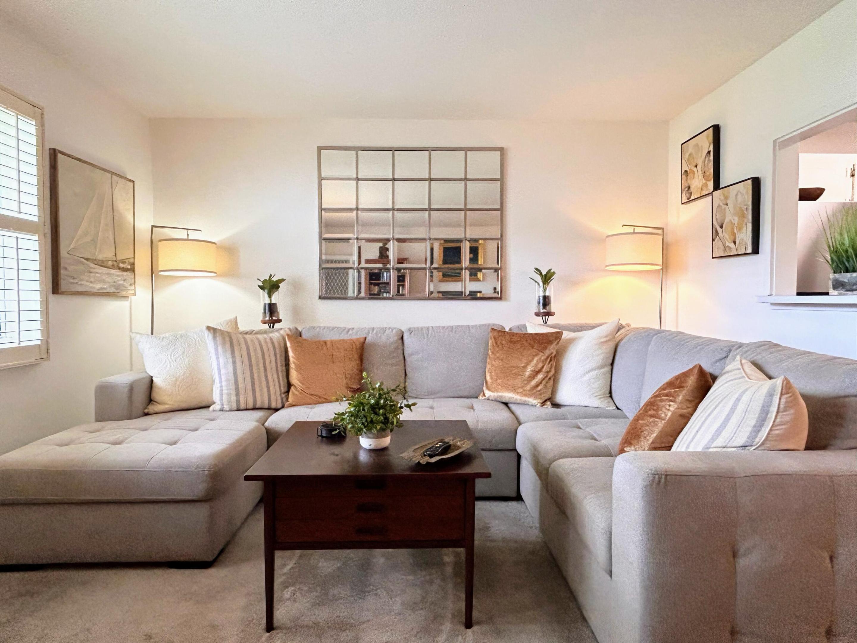 Welcome to this charming one-bedroom, one-and-a-half-bath condominium nestled in Sterling Village, Boynton Beach. This residence offers 705 square feet of well-appointed living space, providing comfortable and efficient layout for modern living. The design maximizes functionality for relaxation and daily activities.  Located in the 55+ Sterling Village community, this property presents an excellent opportunity for those seeking accessible condo living in a established area. This residence is ready to welcome its next owner.