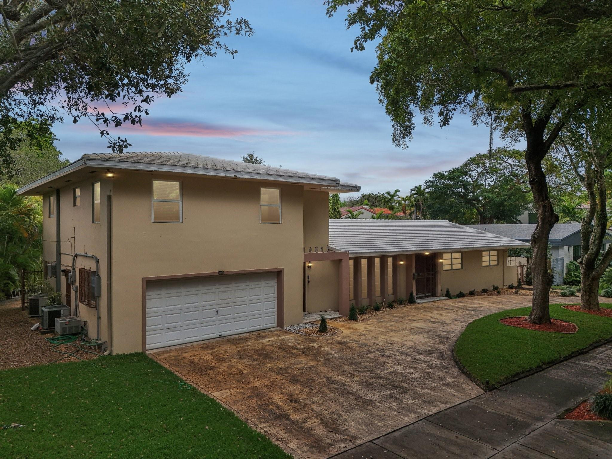 Unique opportunity in Morningside. Large lot.  Near downtown Miami and Miami Beach. 2 bedrooms with full kitchen upstairs.  4 bedrooms with full kitchen downstairs. Impact windows upstairs.  Roof is 2.5 years old. Property is being sold ASIS.