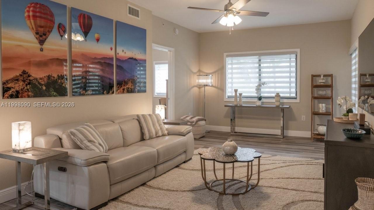 Beautiful, fully furnished off-season rental.  Two bedrooms and two baths.   San Matera is set on 70 lushly landscaped acres & includes a resort style pool, clubhouse, gym, sauna & steam room, tennis courts, security gate & onsite property manager. Conveniently located to all Palm Beach Gardens shopping including The Gardens Mall, Trader Joe's, & Whole Foods, with plenty of dining options nearby. One mile from Palm Beach State College. Easy access to I95 & close to the beach. Unit has been updated with new: flooring, A/C, water heater, appliances, window treatments, & high quality furnishings. Kitchen has been newly renovated. All impact windows and sliding glass doors. Credit score MUST be at least 650 for each person.
