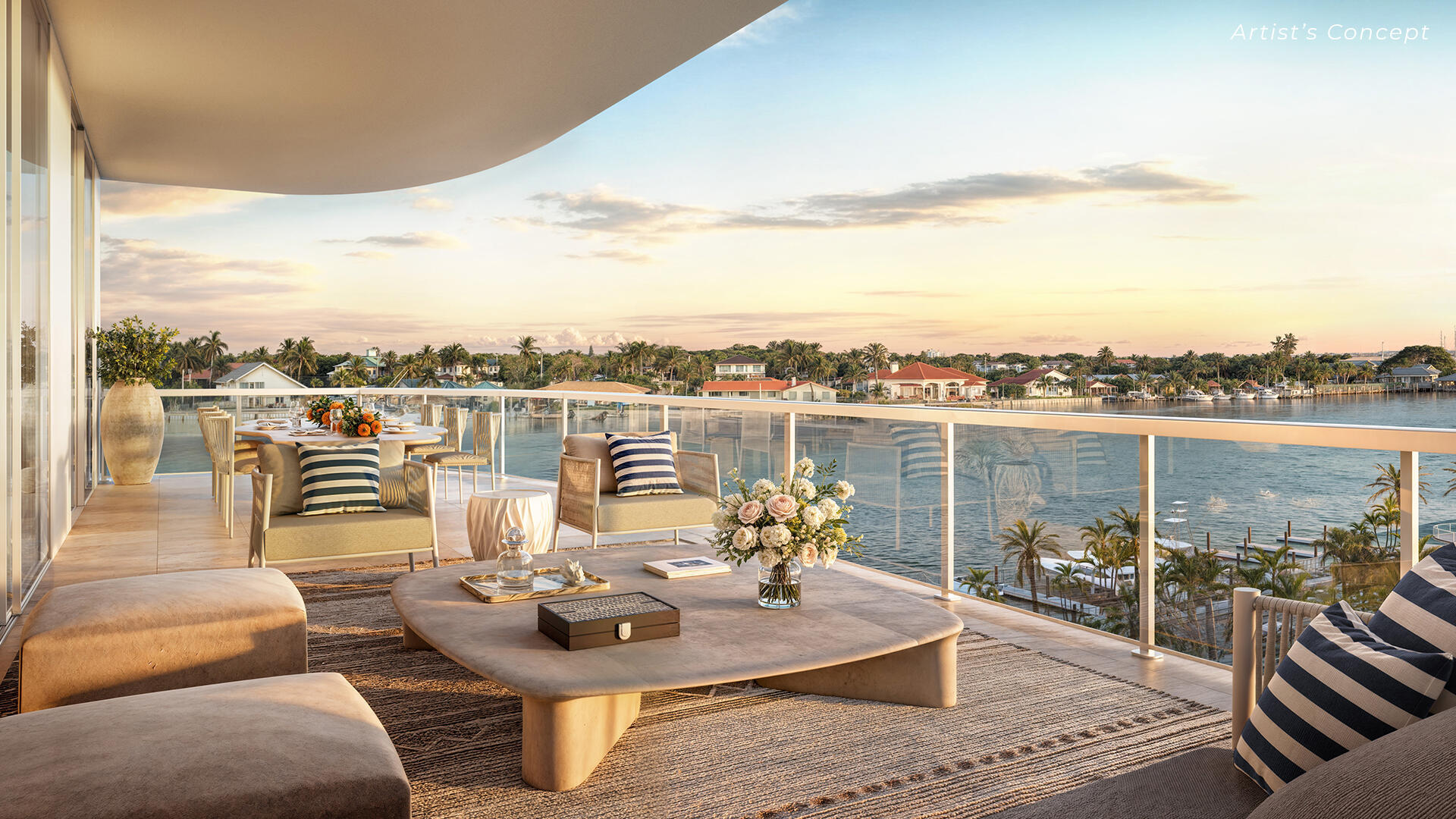 An expansive residence within The Estate Collection defined by the service, privacy, lifestyle, and legendary service of The Ritz-Carlton. Offering three bedrooms, a private office/den and three-and-a-half baths, this residence features 2,875 SF of generous living spaces with floor-to-ceiling windows that extend seamlessly to a 524 SF private terrace with sweeping Intracoastal views. The kitchen features European oak-finish cabinetry, Wolf and Sub-Zero appliances, wine storage, and oversized island. The primary suite is a private retreat with dual walk-in closets and elegant bath. Residents enjoy the privacy of an exclusively residential property enhanced by over 20k square feet of resort-style amenities and legendary service and amenities by The Ritz-Carlton.