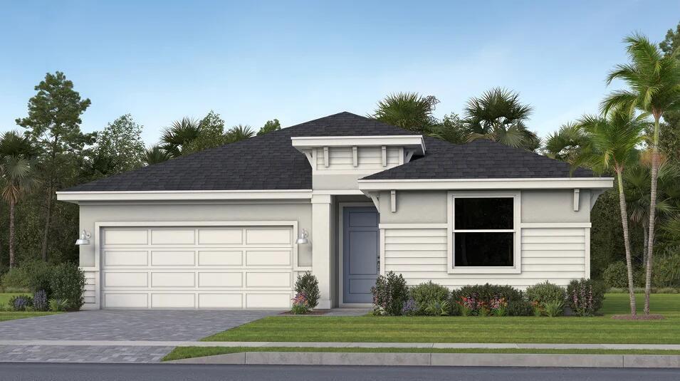 This charming single-story home offers an open-concept living space complete with a Great Room, dining room and kitchen that connect directly to a patio. The owner's suite is thoughtfully designed for maximum privacy, while down the hall are three bedrooms arranged near a convenient full-sized bathroom. A versatile two-car garage provides storage space.  Prices, dimensions and features may vary and are subject to change. Photos are for illustrative purposes only.