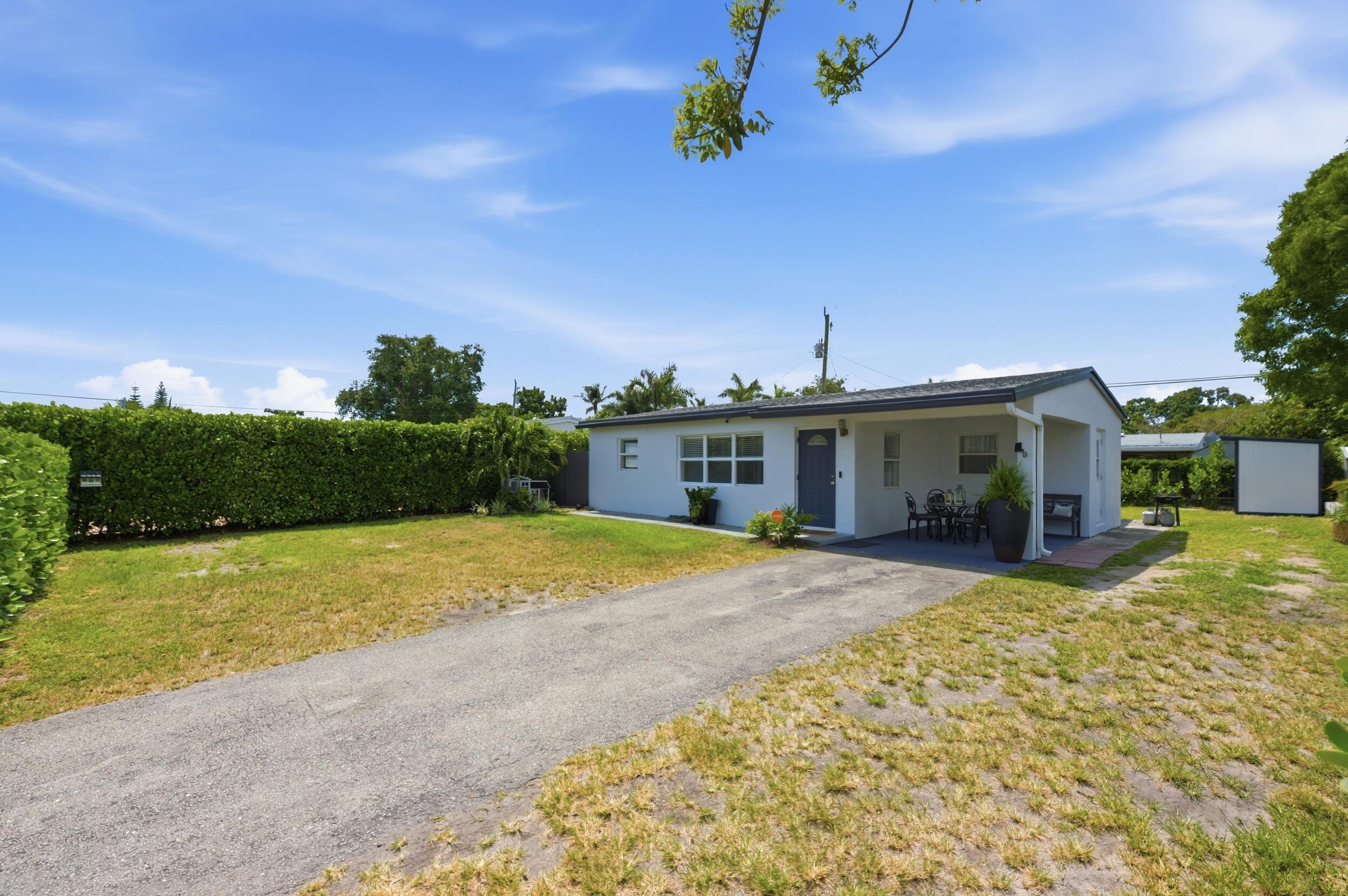 Beautifully updated 2-bedroom, 1-bath home with EXTRA Florida Room in the heart of Oakland Park! Perfect opportunity for first-time homebuyers, investors, seasonal residents, or potential Airbnb use. This home features an open floor plan, updated kitchen with newer appliances, and a bright functional layout ideal for entertaining and everyday living. Major updates include a 2020 roof and porcelain flooring installed in 2020 beneath the current laminate flooring. Conveniently located approximately 5 minutes from the train station, offering easy access for commuters and travelers, and only 8 minutes from beaches, shopping, dining, entertainment, and major highways. Enjoy South Florida living with close proximity to Fort Lauderdale, Miami attractions, and coastal activities. Electric panel replaced 2024, Tankless water heater 2020, Appliances 2024- Washer and Dryer do not convey.  New FULL Atic and walls Insulation.