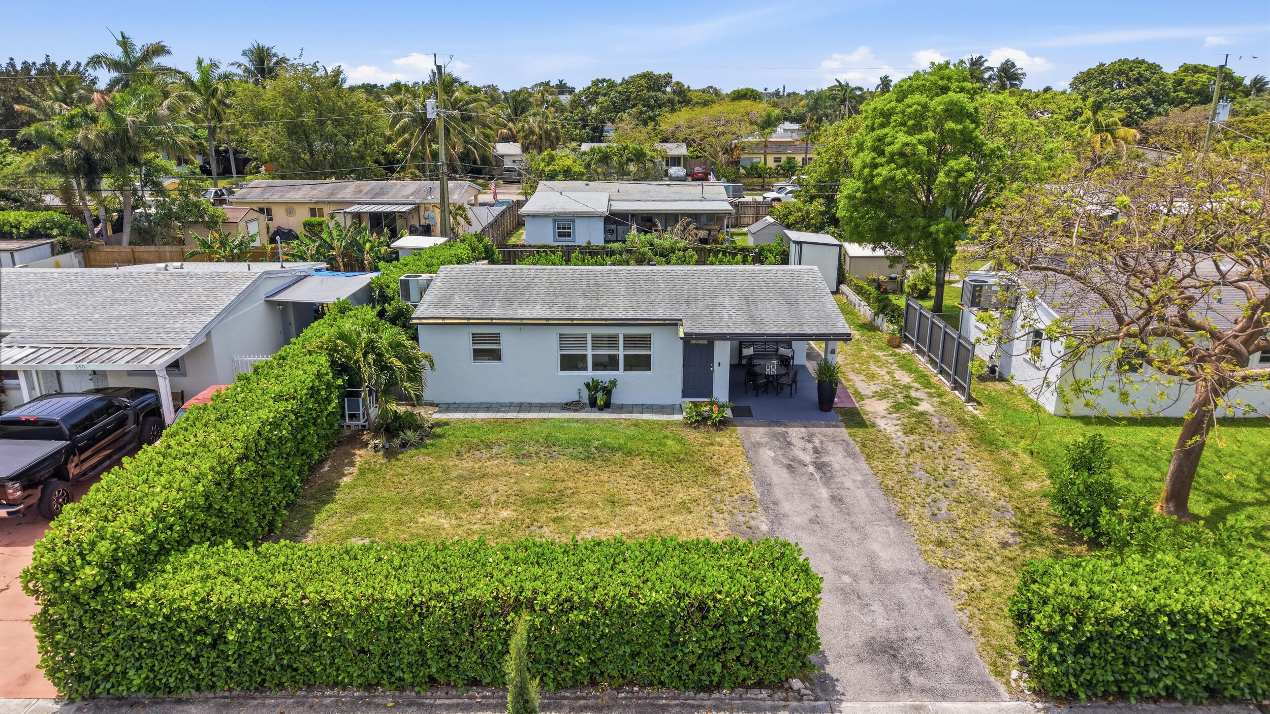 Beautifully updated 2-bedroom, 1-bath home with EXTRA Florida Room in the heart of Oakland Park! Perfect opportunity for first-time homebuyers, investors, seasonal residents, or potential Airbnb use. This home features an open floor plan, updated kitchen with newer appliances, and a bright functional layout ideal for entertaining and everyday living. Major updates include a 2020 roof and porcelain flooring installed in 2020 beneath the current laminate flooring. Conveniently located approximately 5 minutes from the train station, offering easy access for commuters and travelers, and only 8 minutes from beaches, shopping, dining, entertainment, and major highways. Enjoy South Florida living with close proximity to Fort Lauderdale, Miami attractions, and coastal activities.  Electric panel replaced 2024, Tankless water heater 2020, Appliances 2024- New FULL Attic and walls Insulation.