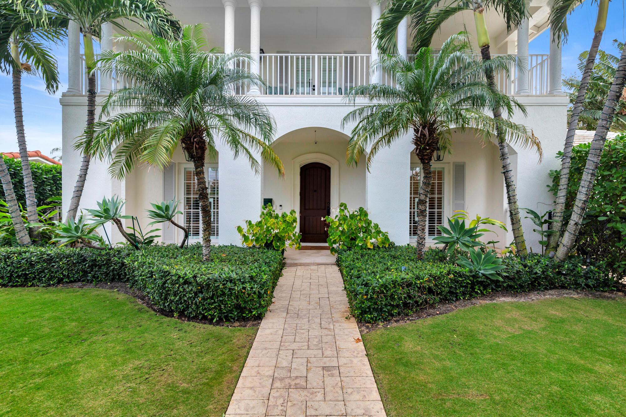 Situated in the highly sought-after SoSo neighborhood, this 3-bedroom, 3.5-bathroom home with a private guest house showcases expansive and bright living spaces with high ceilings, stunning wide-plank hardwood floors, and an inviting open floor plan. The chef-designed kitchen features top-of-the-line appliances, a large island, and a bar with a wine fridge—perfect for cooking and hosting. The primary bedroom offers an ensuite with a Roman tub, large walk-in closet, and a private covered balcony. Additionally, upstairs, you'll find two spacious bedrooms, each with its own private bath. Step outside to a breathtaking outdoor oasis, with a covered Loggia with motorized retractable screens, outdoor TV, heated pool, and a spacious private guest house with a full kitchen and bathroom. Recent updates include fresh interior and exterior paint, fully renovated bathrooms, updated flooring, recently installed HVAC units with Nest Wi-Fi control for A/C, new appliances (refrigerator, washer/dryer, dishwasher), a replaced Bradford White water heater, upgraded pool pump/heater & Culligan water filter, new ADT security system with Ring camera/doorbell, a remote-controlled driveway gate, and a non-toxic misting mosquito control system.