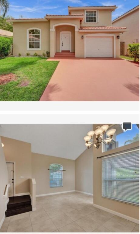 Welcome to this charming three-bedroom, two-and-a-half-bath residence in Winston Park Section Three, Coconut Creek. This two-story single-family home offers 1,555 square feet of thoughtfully designed living space, providing comfortable room for everyday living and entertaining. The well-appointed floor plan includes three generously sized bedrooms and multiple bathrooms for convenience and privacy. A single-car garage provides sheltered parking and additional storage options. Great neighborhood with community pool and low HA fees. Excellent location to areas shopping, schools and Sawgrass Expressway. Located in the established Winston Park Section Three community, this property offers a solid foundation for your next chapter. Do not miss your  opportunity to own this remarkable residence which a den and another large space for office . All bedrooms are upstairs. There is an inside laundry room also. Seller is flexible.
