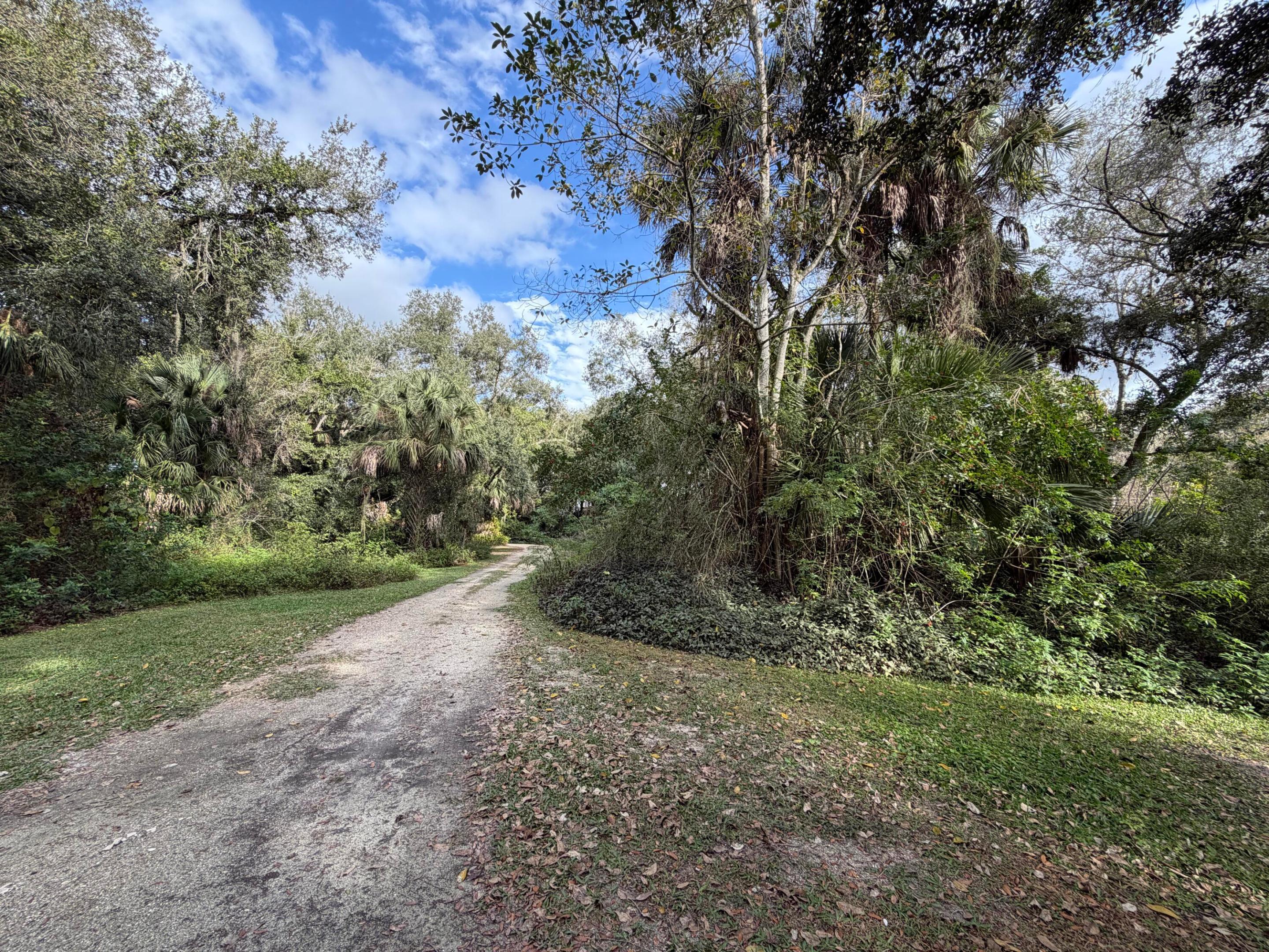 Right over 6 1/2 acres of beautifully wooded land. It's on the east side of Okeechobee and a great location for commuters. The windy driveway opens up to a perfect location to build a home or put a mobile home onto. Electric, well and septic on property.  You must schedule to see property with a real estate agent.  Land has mobile home on it currently that will need to be removed