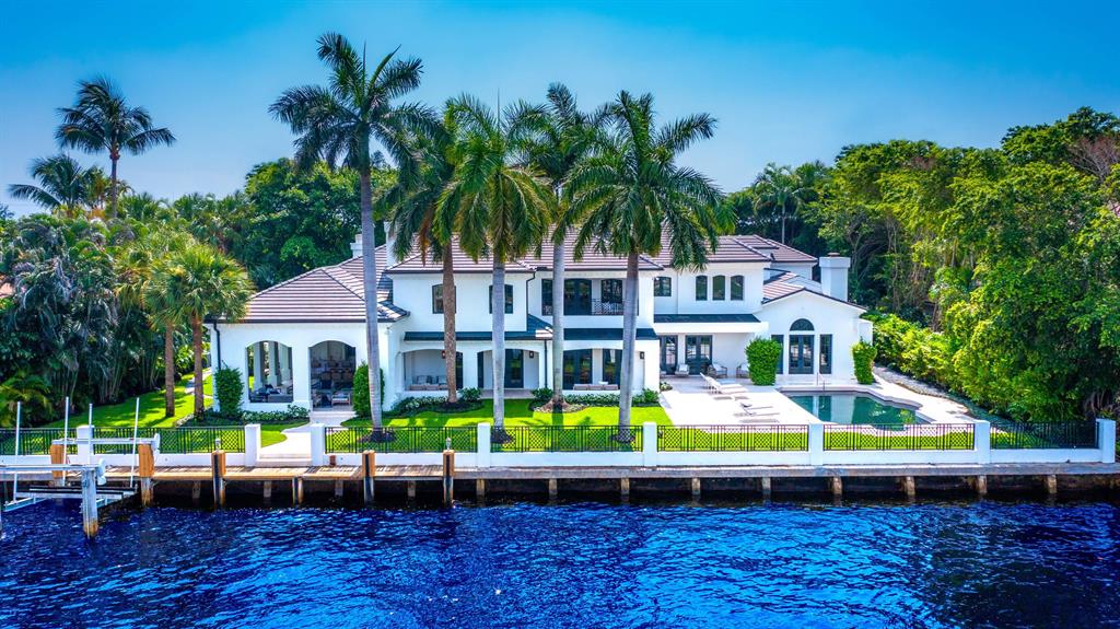 Reimagined French Modern Farmhouse Intracoastal estate sited on 150 +/- ft of waterfrontage along the prestigious Mansion Row of the ''Estate Section'' in Olde Boca Raton. Behind the hedges is a circular auto plaza with verdant tropical landscaping that leads to the front entry. New organic and earthy interior design features wide plank washed oak floors which sets the stage as a showplace of grand entertaining or family gatherings. Resort-like pool patio and expansive wraparound lanai/party room with summer kitchen. Available to be shown. DISCLAIMER: Information published or otherwise provided by the listing company and its representatives including but not limited to prices, measurements, square footages, lot sizes, calculations and statistics are deemed reliable but are not guaranteed and are subject to errors, omissions or changes without notice. All such information should be independently verified by any prospective purchaser or seller. Parties should perform their own due diligence to verify such information prior to a sale or listing. Listing company expressly disclaims any warranty or representation regarding such information. Prices published are either list price, sold price, and/or last asking price. The listing company participates in the Multiple Listing Service and IDX. The properties published as listed and sold are not necessarily exclusive to listing company and may be listed or have sold with other members of the Multiple Listing Service. Transactions where listing company represented both buyers and sellers are calculated as two sales. The listing company's marketplace is all of the following: Vero Beach, Town of Orchid, Indian River Shores, Town of Palm Beach, West Palm Beach, Manalapan Beach, Point Manalapan, Hypoluxo Island, Ocean Ridge, Gulf Stream, Delray Beach, Highland Beach, Boca Raton, East Deerfield Beach, Hillsboro Beach, Hillsboro Shores, East Pompano Beach, Lighthouse Point, Sea Ranch Lakes and Fort Lauderdale. Cooperating brokers are advised that in the event of a Buyer default, no commission will be paid to a cooperating Broker on the Deposits retained by the Seller. No commissions are paid to any cooperating broker until title passes or upon actual commencement of a lease. Some affiliations may not be applicable to certain geographic areas. If your property is currently listed with another broker, please disregard any solicitation for services. Copyright 2021 listing company All Rights Reserved.