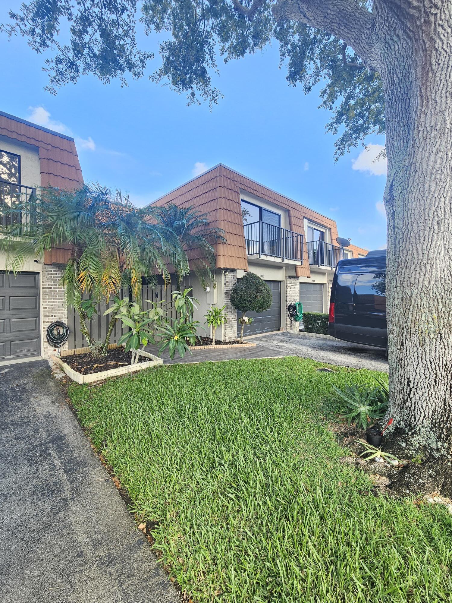 Updated townhome in Harmony Lakes, Davie (A-rated schools nearby) ready for lease. This 4-bedroom layout features 3 bedrooms and 2 full baths upstairs, plus a versatile EXTRA room that can serve as a 4th bedroom or home office, and a half bath downstairs. Brand-new A/C, front and back patios, and private screened-in patios on two upstairs bedrooms. Tile flooring on the main level; wood/laminate flooring upstairs. Oversized primary suite with a large bath and jacuzzi tub. Community highlights include tennis courts, basketball court, resort-style pool, playground, and covered BBQ area. Ideal for families seeking a turnkey rental in a family-friendly, pet-friendly area with top-notch schools. turnkey, 3/2.5 Harmony Lakes