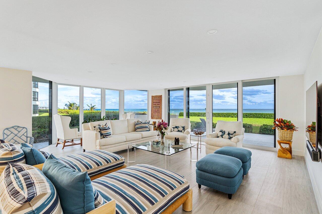 Welcome to premier Ocean Front Living. This exquisite oceanfront residence offers an unparalleled lifestyle with breathtaking views and luxurious amenities.

This elegant 3-bedroom, 3-bathroom home spans 2,695 square feet of sophisticated living space. Enjoy a private wrap-around terrace and a secluded patio, perfect for entertaining or soaking in serene ocean vistas. Home includes two covered parking spaces in a secure garage.

Residents of this distinguished boutique enjoy top-tier amenities, including a newly renovated pool, state-of-the-art gym, and 24-hour security with a gated entrance, concierge service, and doormen.

Leisure facilities include a heated pool, hot tub, sauna, and spa. For active living, the property boasts a tennis court, new pickleball court and bike room.