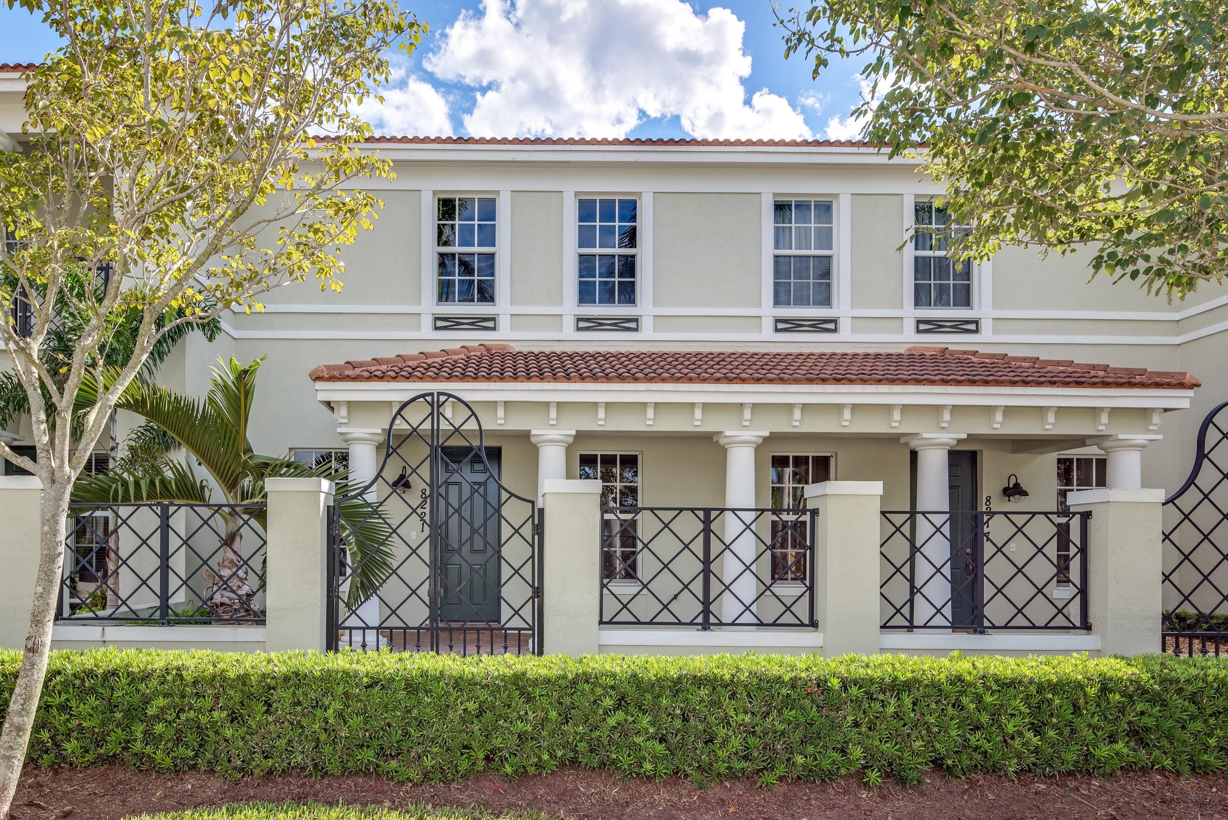 Welcome to this exceptional 3 bedroom, 3 bathroom townhouse in Central Park, Boca Raton. Offering 2,164 square feet of living space, this residence provides an efficient & comfortable layout ideal for modern living. The kitchen, adjacent to a private atrium suitable for a hot tub or grill, features granite counters & stainless steel appliances. The Master Bedroom, which has lake views, has wonderful built out closets, dual sinks & a separate tub & walk in shower. The 2 car garage offers secure parking & additional storage. Complete hurricane protection. Incredible Location right off of 95, close to Costco, & Boca/Delray downtowns. A Rated Schools! Pet Friendly! Lease Friendly! LOW HOA w/ pool, gym and playground!