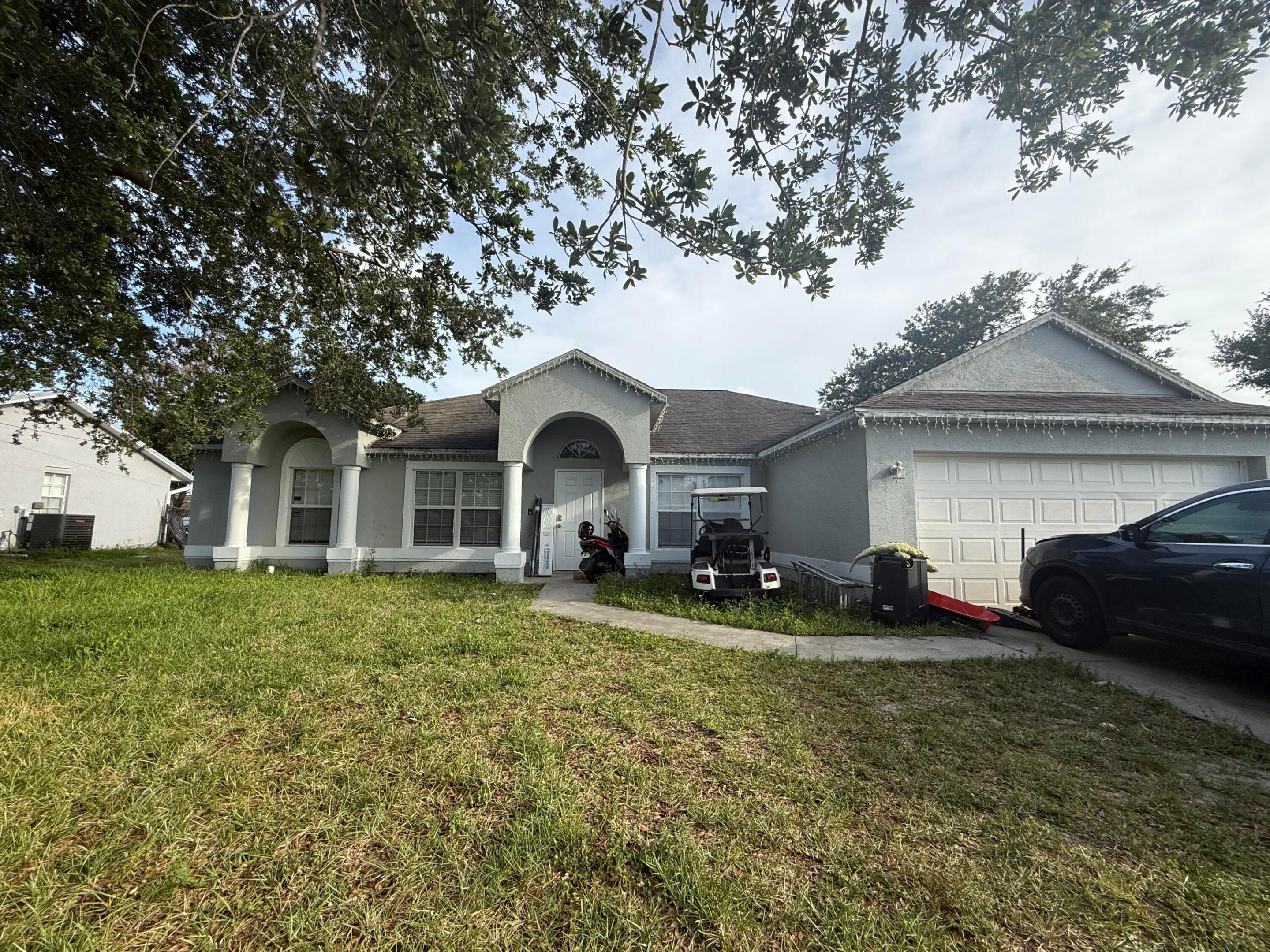 SHORT SALE. Motivated Seller. NO HOA! CBS home built in 2005. Original roof, HVAC, kitchen, bathrooms, and flooring. Sold As-Is with Right to Inspect. Cash preferred. NO FHA or VA due to the repairs needed. Guest bathroom has water damage from possible tub leak. Flooring missing, but owner has 2 more boxes of the tile to provide with house.