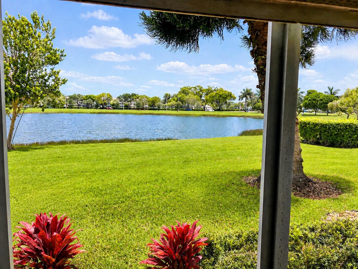 Welcome to Boca Raton. Easy living in this 1st floor lakeview unit. Updated   kitchen in desirable Century Village. Enjoy a bright, comfortable layout featuring large bedrooms. Wood Cabinets with granite countertops, and brand-new stainless steel appliances. Relax on the screened patio and take in the peaceful lake view, perfect for morning coffee or evening unwinding. This first-floor residence offers convenience, comfort, and an excellent location close to shopping, dining, services, and very short walk to  house of worship adds to the everyday ease of this highly convenient location. Do not miss this opportunity to own a well-located Boca Raton condo with updates, views, and true ground-floor convenience. Schedule your private showing today! Brand new Stainless Steel Appliances