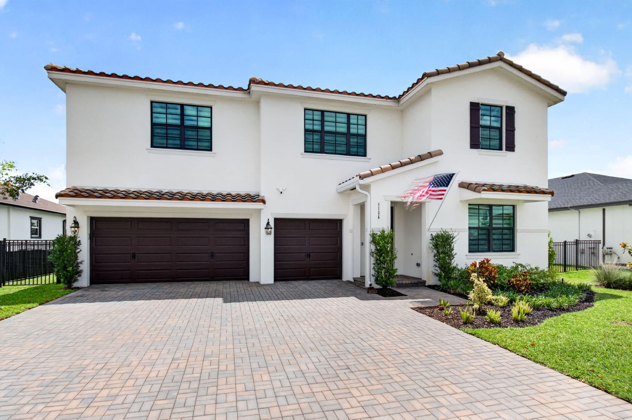 Rare 2023 Lennar Holly Model in Arden | 5 Bedrooms + Office + Loft | 3-Car Garage | No Neighbors Directly Behind.   Why wait to build when you can have a beautifully upgraded, move-in-ready home today?  Located in the sought-after gated community of Arden, this rare Holly model offers 5 bedrooms, a private office, 3.5 baths, 3,324 sq ft of living space, a first-floor primary suite, and a spacious upstairs loft perfect for a second living area, media room, or play space.  The heart of the home is a bright, open-concept living area featuring gourmet GE appliances, a custom walk-in pantry, and seamless flow between the kitchen, dining, and gathering spaces. With the primary suite, office, laundry room, and main living areas all on the first floor,   the layout is designed for both convenience and everyday comfort.  Unlike new construction, this home is already packed with valuable upgrades, including enhanced insulation, insulated garage doors, a whole-house surge protector, full communications and media wiring, upgraded lighting and ceiling fans, custom laundry cabinetry, garage shelving, and 160 sq ft of overhead garage storage.  Step outside to a fenced backyard designed for privacy and enjoyment, featuring no homes directly behind, a peaceful agricultural berm, mature fruit-bearing banana, mango, avocado, peach, olive, and Concord grape trees, plus an HOA-approved shed and plenty of space to relax, garden, and entertain.  Additional improvements include gutters, a sealed driveway, fresh landscaping, updated irrigation components, new mulch, and Enbrighten exterior lighting for beautiful evening curb appeal.  Life in Arden means access to resort-style amenities including a clubhouse, fitness center, multiple pools, Lakehouse, miles of trails, parks, playfields, event barn, and a unique five-acre community farm. Phase 2 amenities are expected to include pickleball courts, soccer fields, and a skate park. Saddle View Elementary School is conveniently located nearby.  Turnkey, upgraded, and set on one of Arden's most desirable private homesites—this is more than a house, it's a lifestyle.