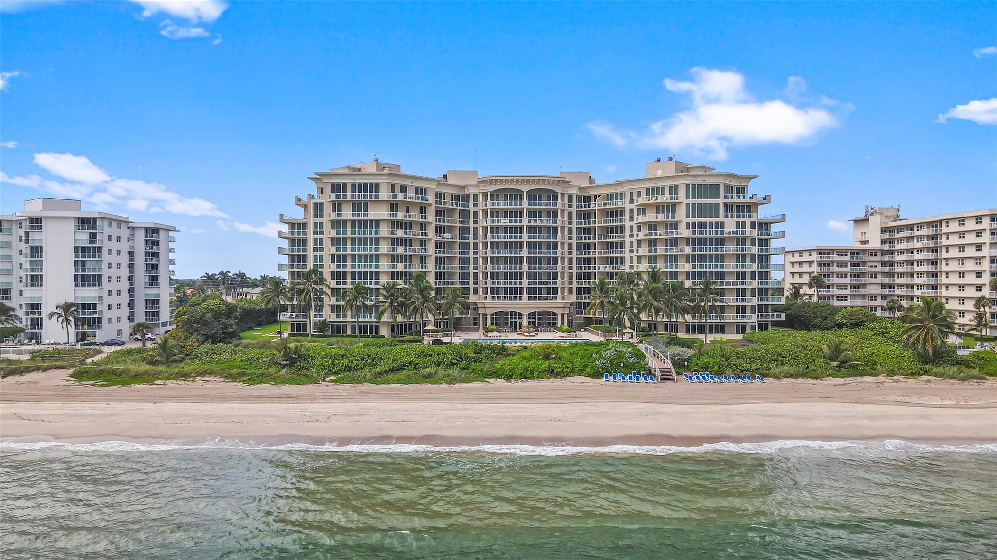 Discover this luxurious penthouse on the prestigious Hillsboro Mile. With breathtaking direct views of both the ocean and Intracoastal, this property ensures an unrivaled coastal experience. Spanning nearly 4,000 square feet, it boasts soaring 11-foot ceilings, three bedrooms, a den, and 4.5 bathrooms. Every detail, from its custom finishes to its tailored amenities, exudes opulence. Boating enthusiasts will appreciate the available docking facilities. Among its many features are a private beachfront, exclusive elevator access, two covered parking spaces, an oceanfront gym, and a renovated lobby with bespoke finishes.