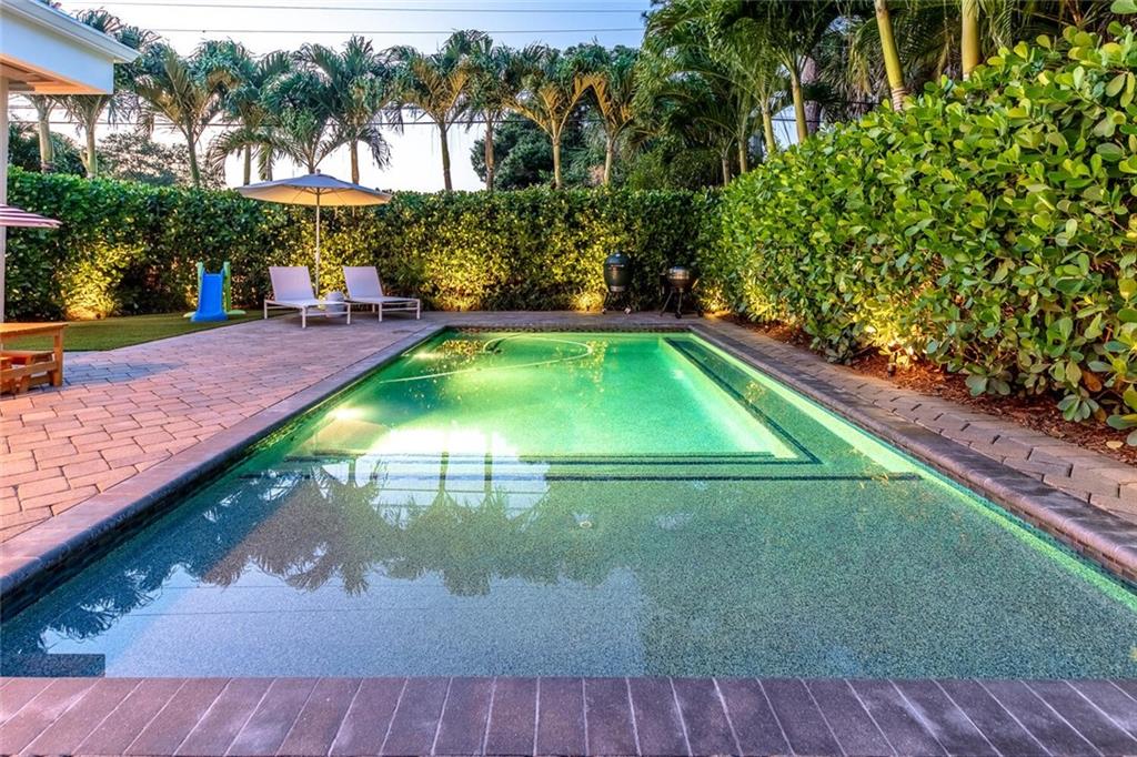 Fantastic Shady Banks neighborhood with 2 parks, basketball, volleyball, tennis, baseball, yoga center, playground, exercise path. waterfront preserve for kayaks & paddle boarding. This tastefully redone home features 3beds/2baths, impact glass windows/doors (2020) roof (2022) A/C (2018 &2020) resort style pool & patio with turf (2017). Lush landscaping. Minutes to downtown, Las Olas, Performing Art Center, ocean & highways. Move in ready!