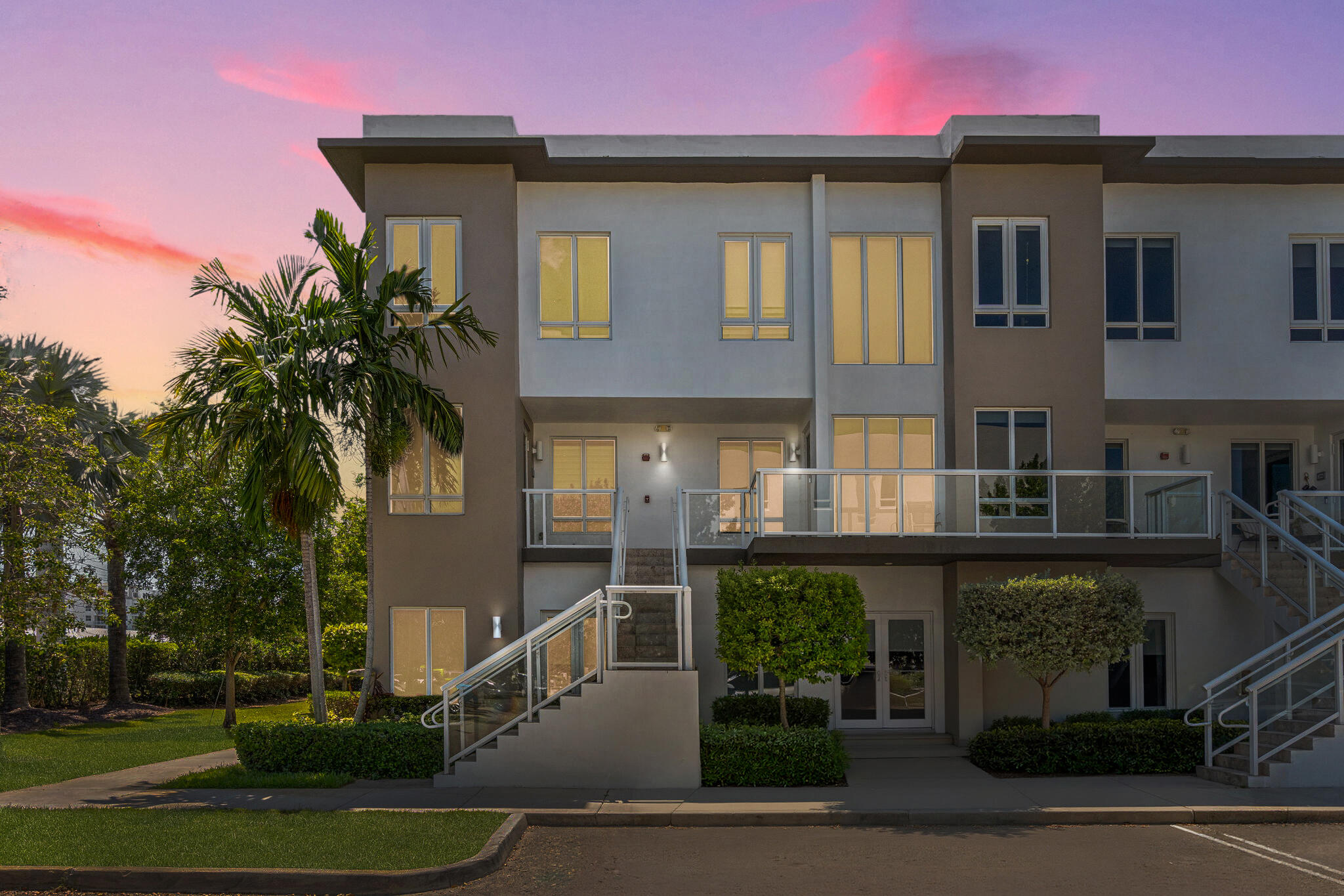 WOW ALMOST 1800 SQUARE FEET! HUGE !! CORNER WITH GARAGE! Views of green reserve. SPECTACULAR corner condo-townhome with breathtaking preserve views that will never be blocked    This stunning 3-bedroom, 3-full-bath residence features porcelain floors in living areas, modern kitchen with island, elegant wood stairs, and an attached covered garage.  Enjoy the perfect blend of comfort, privacy, and style in a highly desirable community.  Modern beautiful and luxurious clubhouse! Opportunities like this don't last — schedule your private showing today. Photos virtually staged.